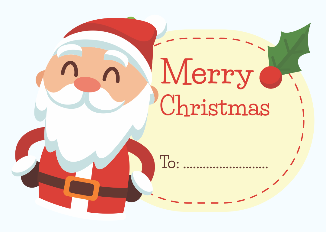 8 Best Printable Christmas Tags From Santa Printablee