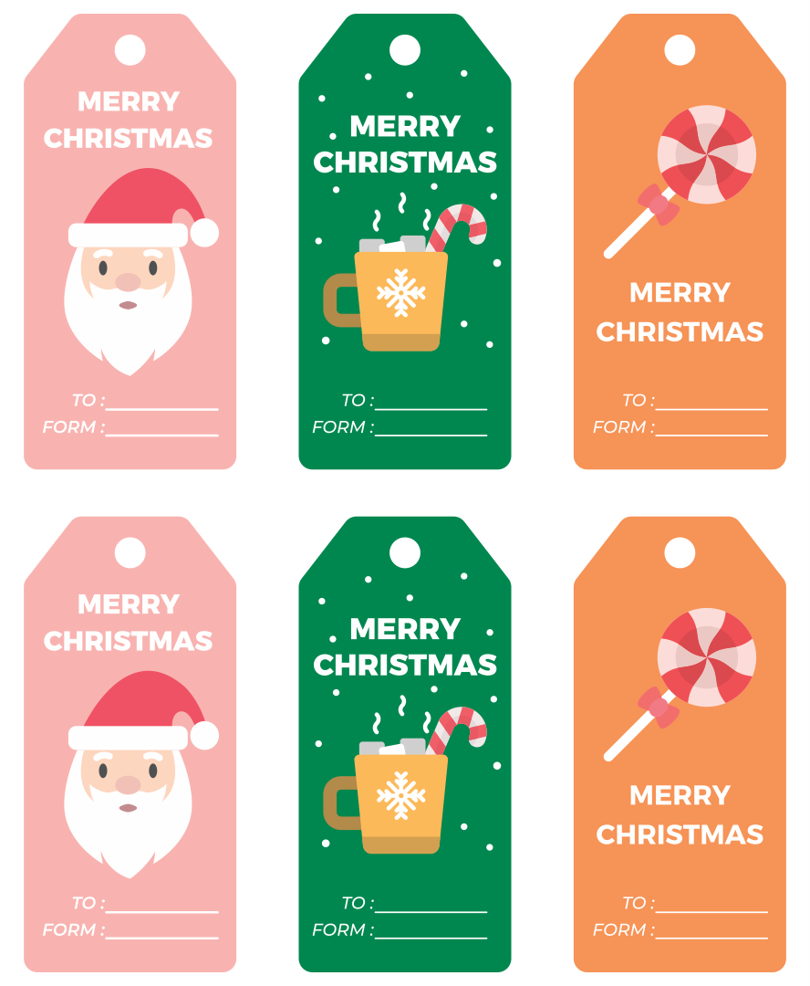 Printable Christmas Tags From Santa