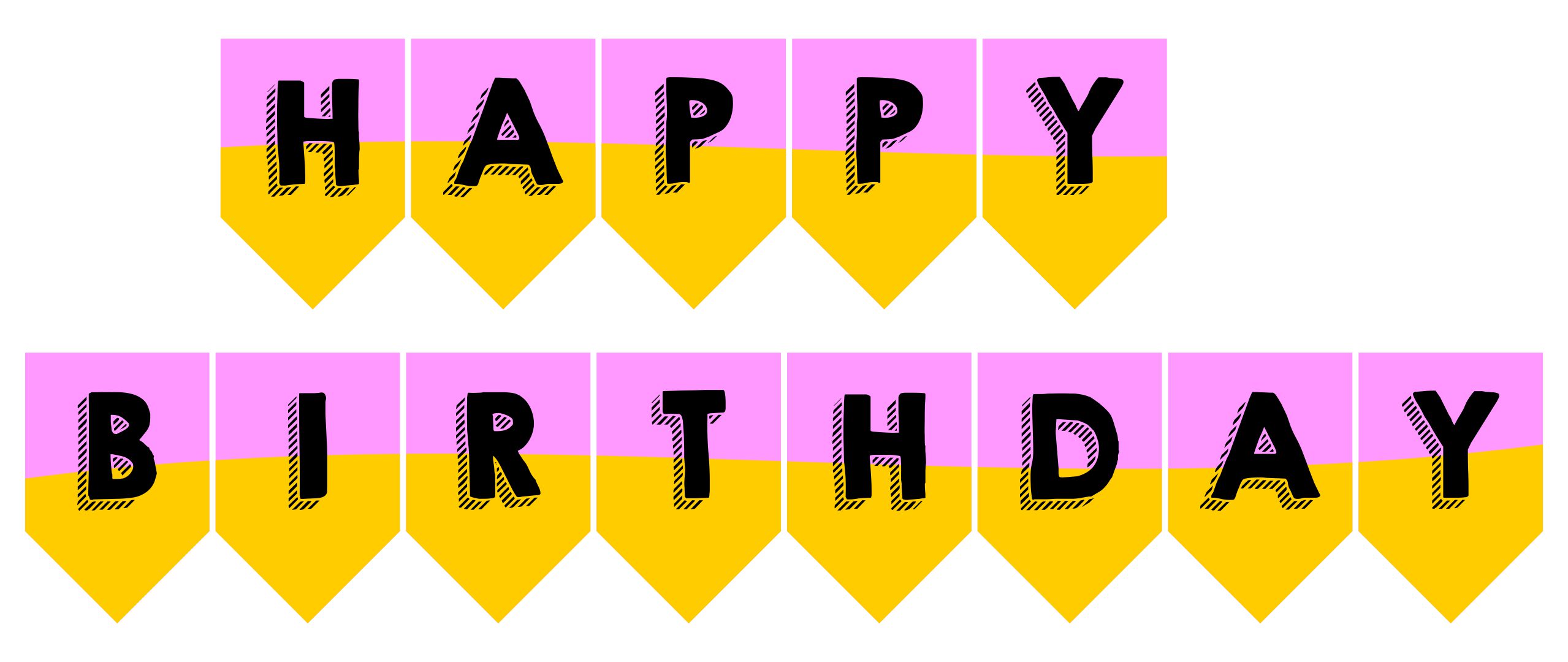 Free Happy Birthday Sign Printable - PRINTABLE UDLVIRTUAL Pertaining To Free Happy Birthday Banner Templates Download