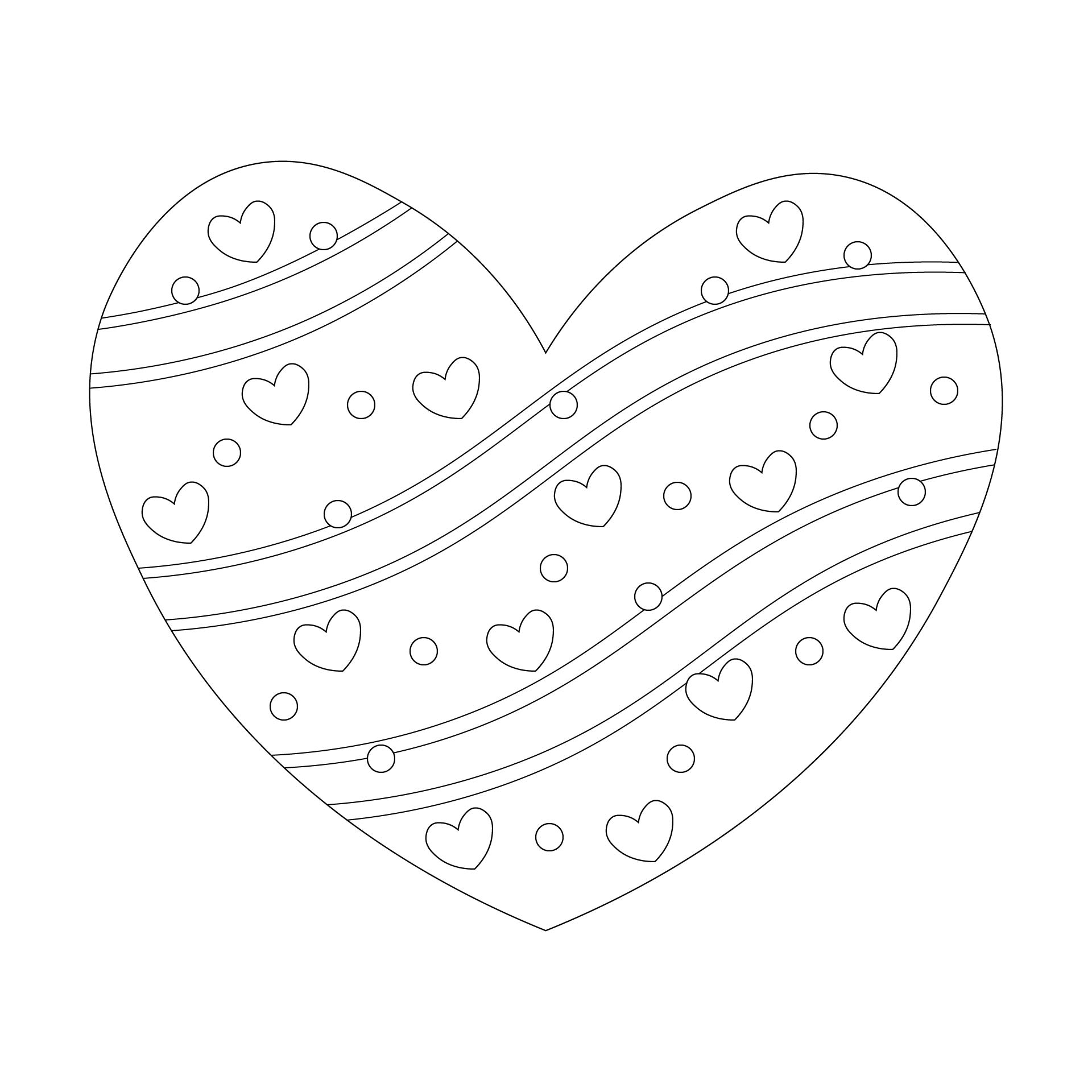 Heart Pattern Printable Template