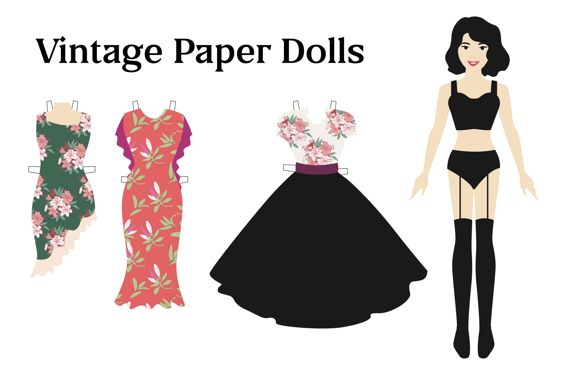 Printable Vintage Paper Dolls