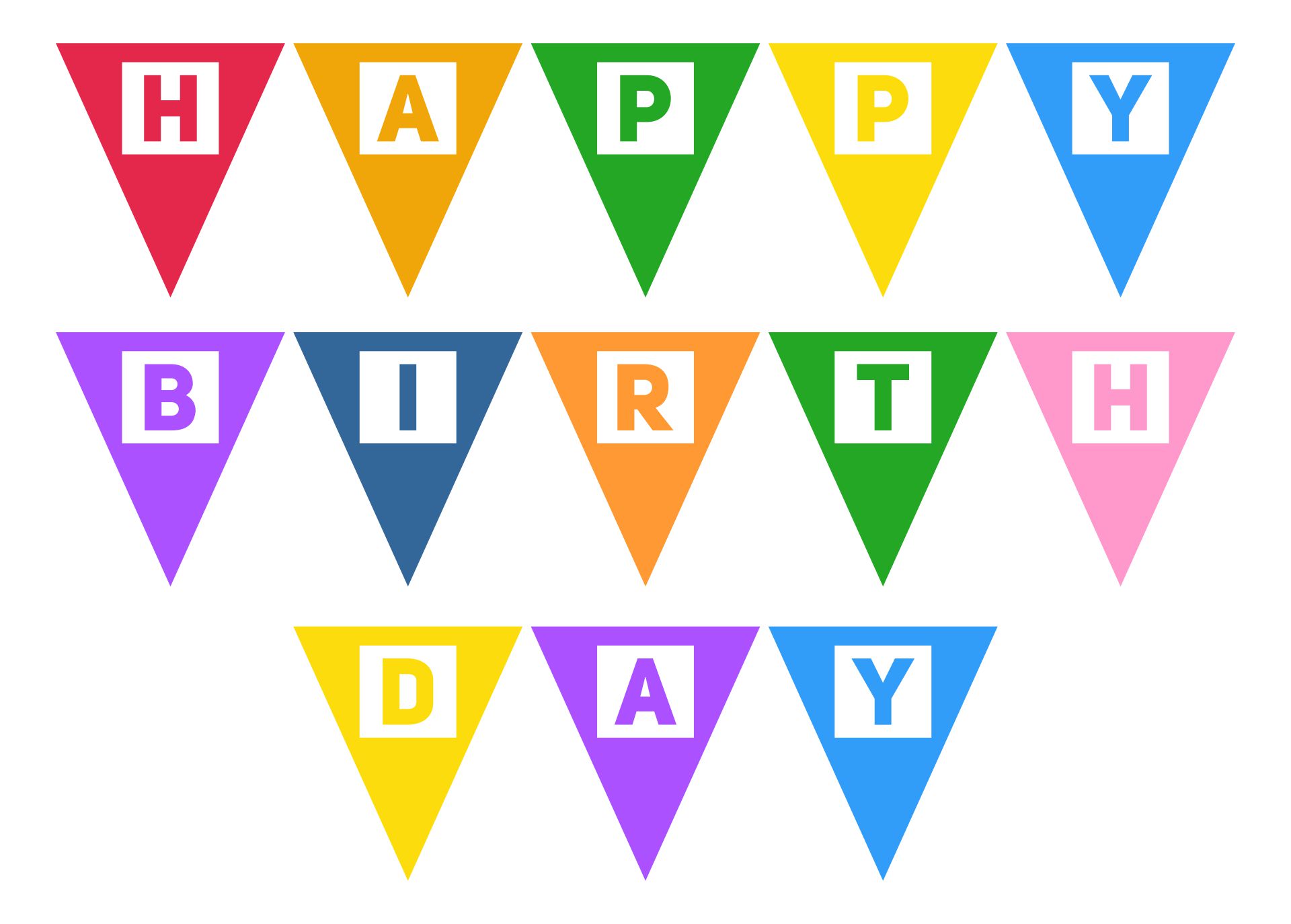 Happy Birthday Banners and Signs
