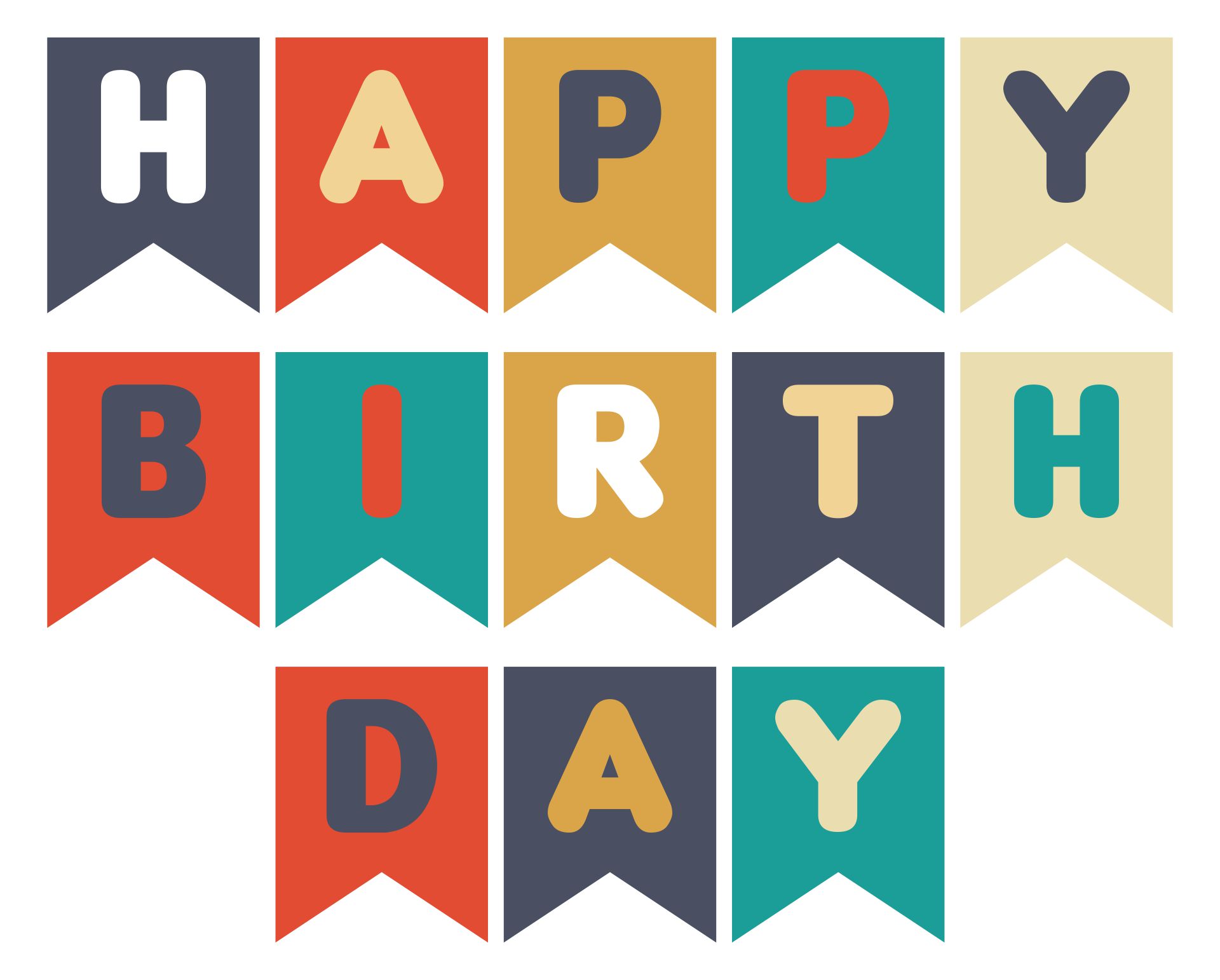 10 Best Happy Birthday Printable Banners Signs
