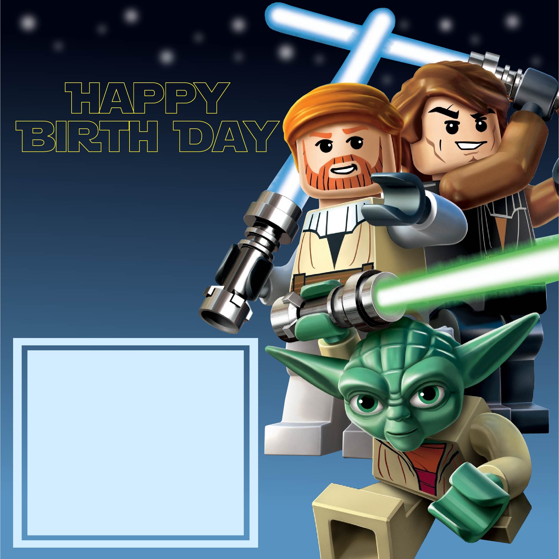 LEGO Star Wars Birthday Card Printable Free