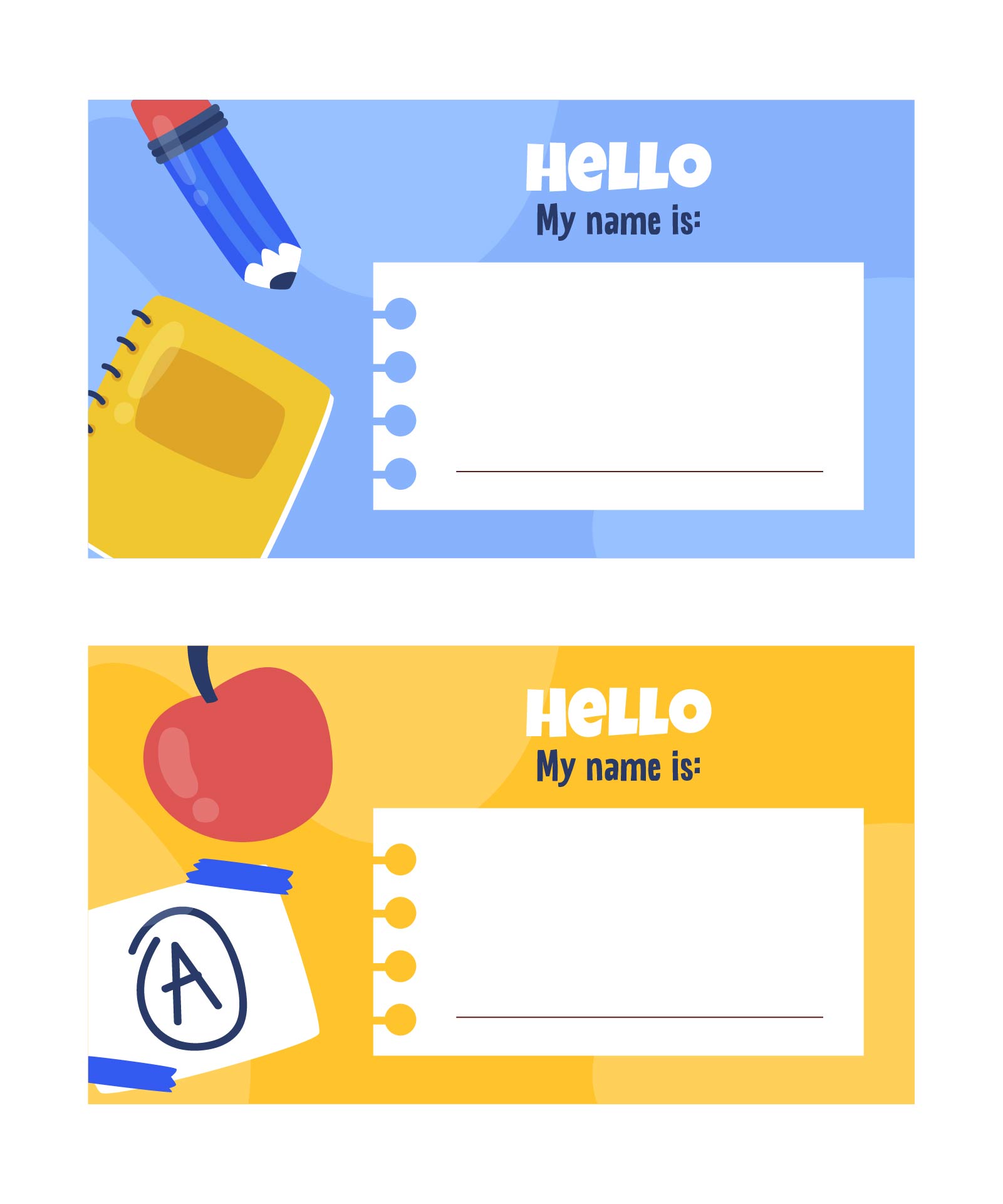  Printable Classroom Name Tags