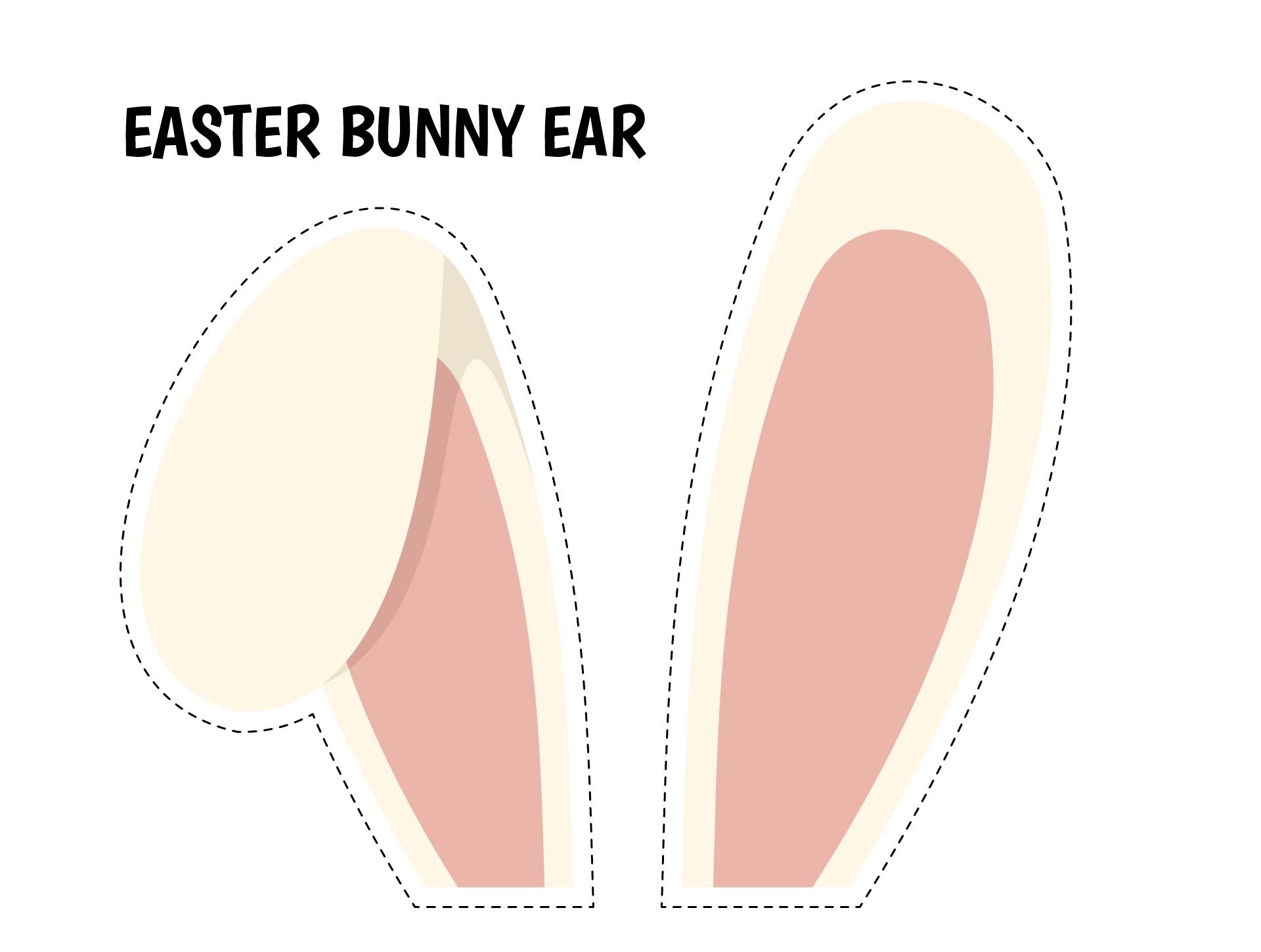 Paper Bag Easter Bunny Ear Template