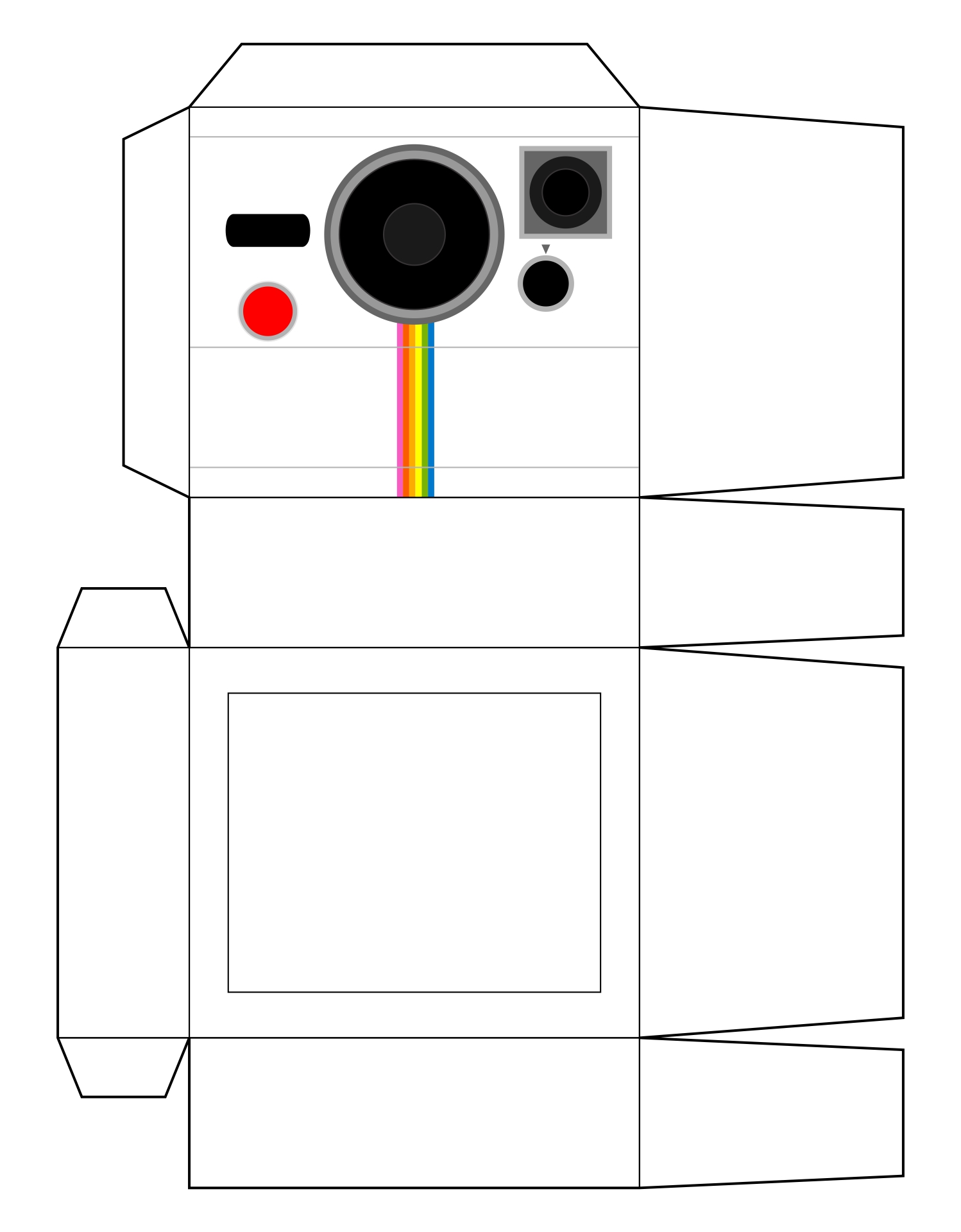 Polaroid Camera Paper Template