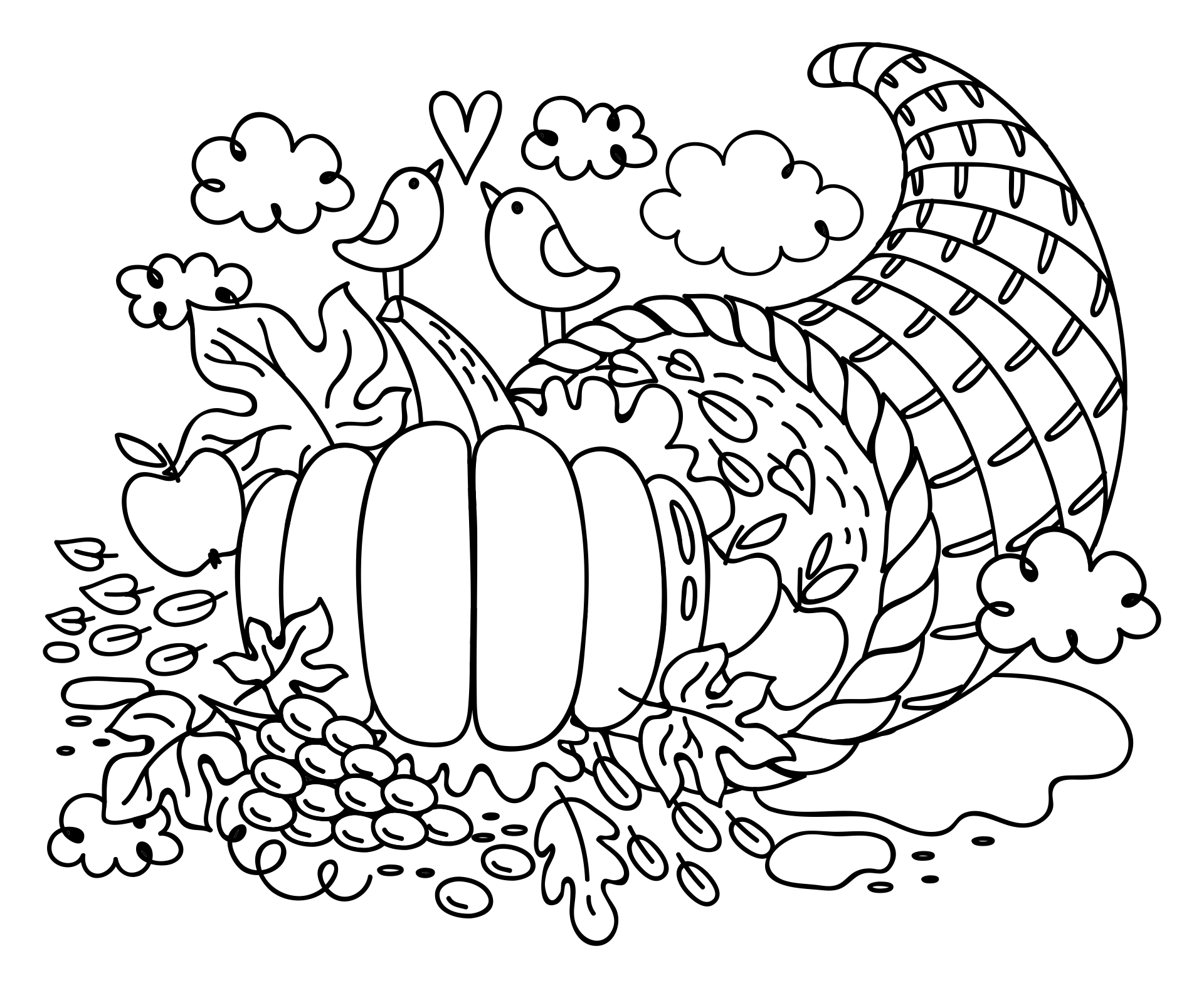  Printable Thanksgiving Coloring Activity Pages