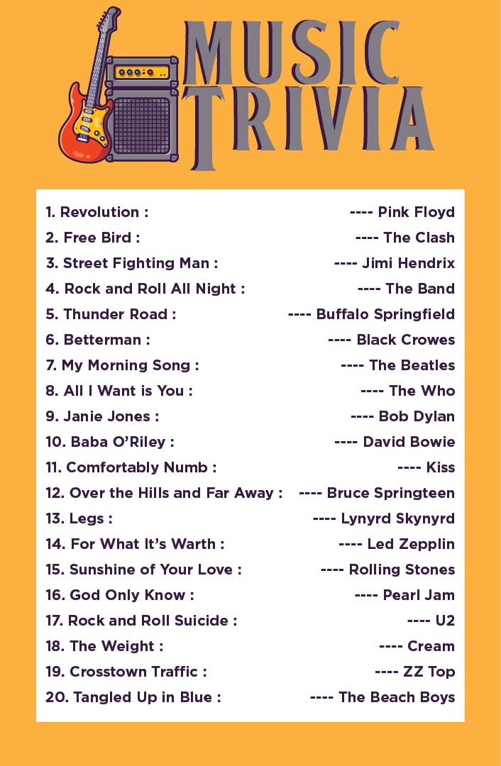 Printable 50s Trivia Questions and Answers
