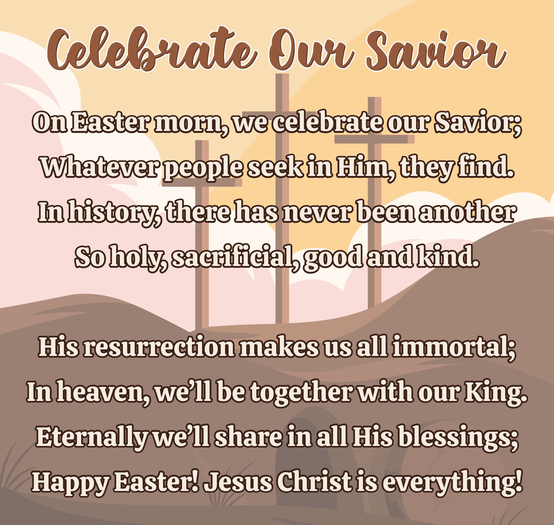 Sunday School Easter Poem
