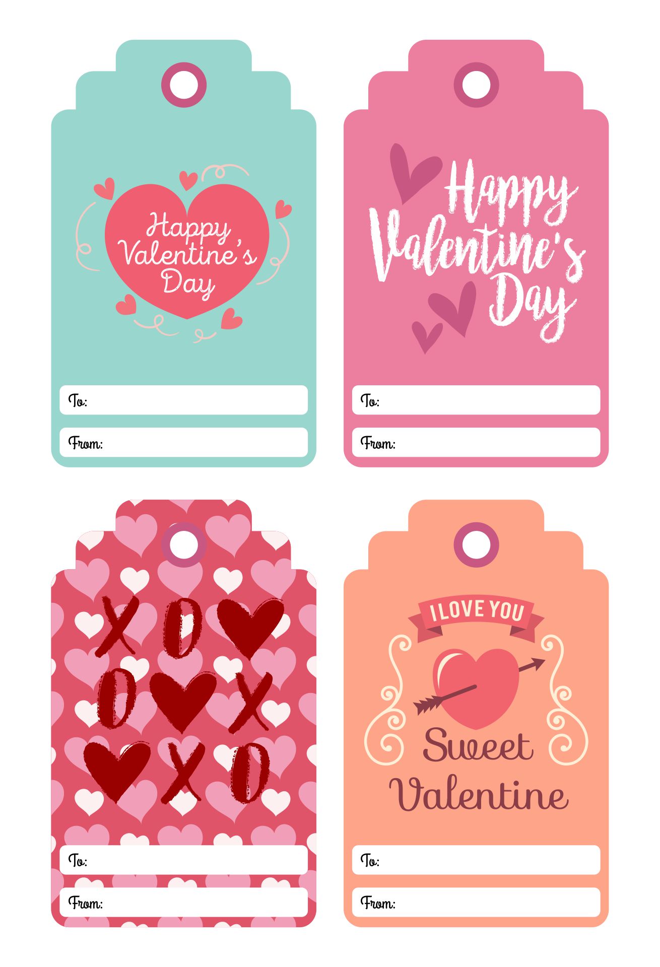 Valentine Gift Tag Templates Free