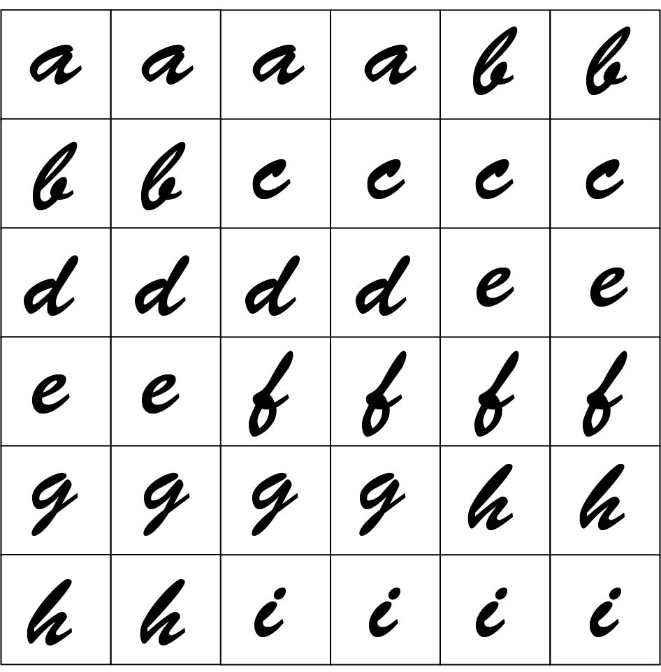 Alphabet Letter Tiles Printable