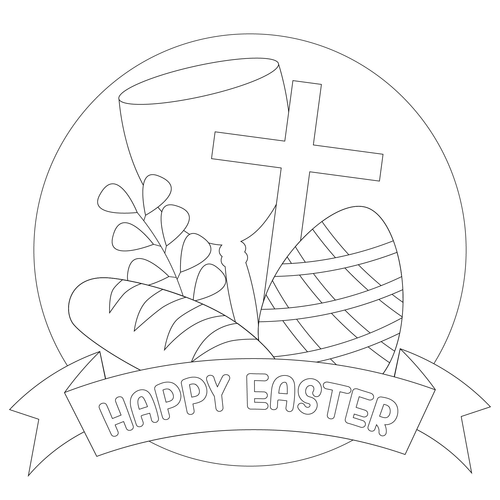 Christian Easter Printable Coloring Pages