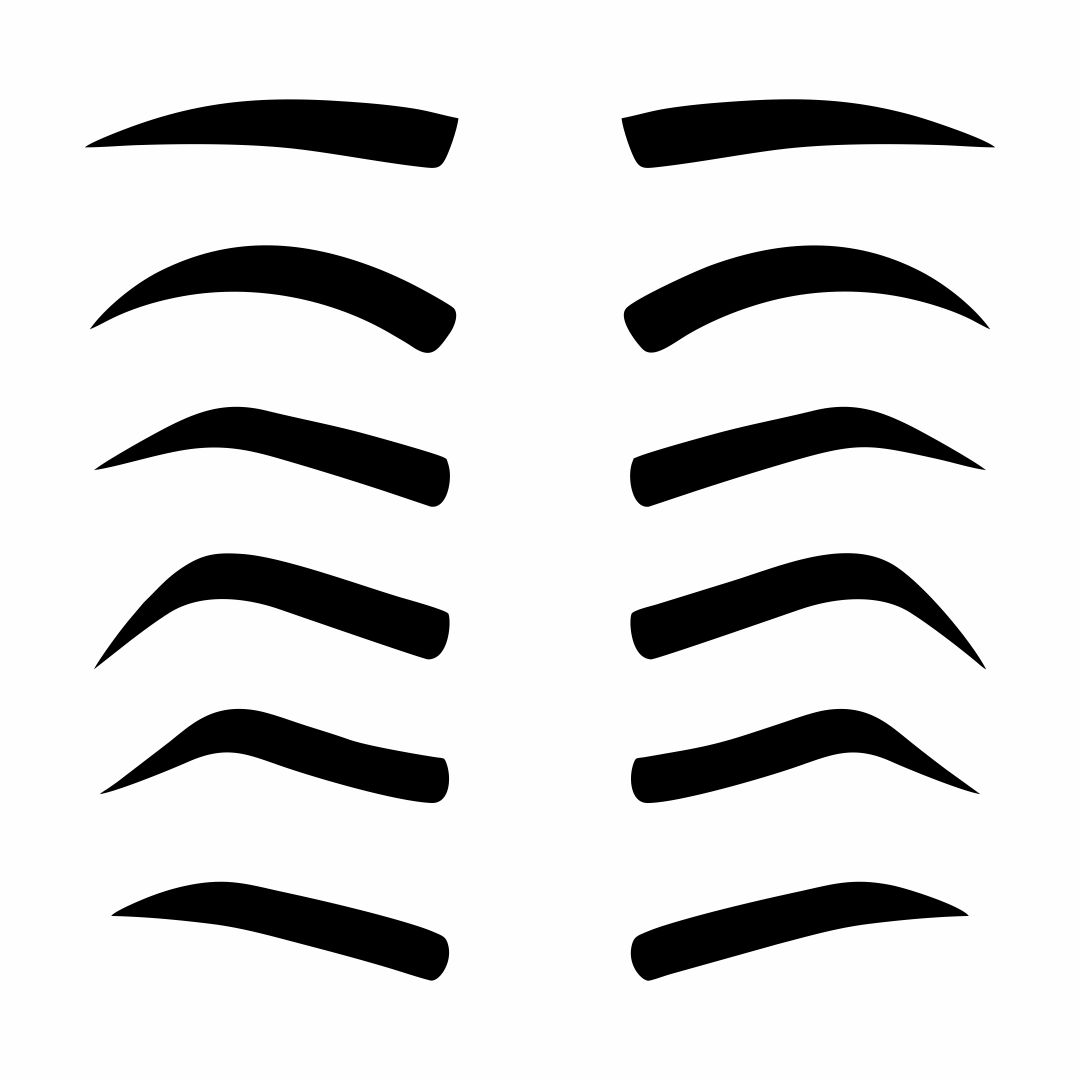 Printable Eyebrow Stencils Actual Size