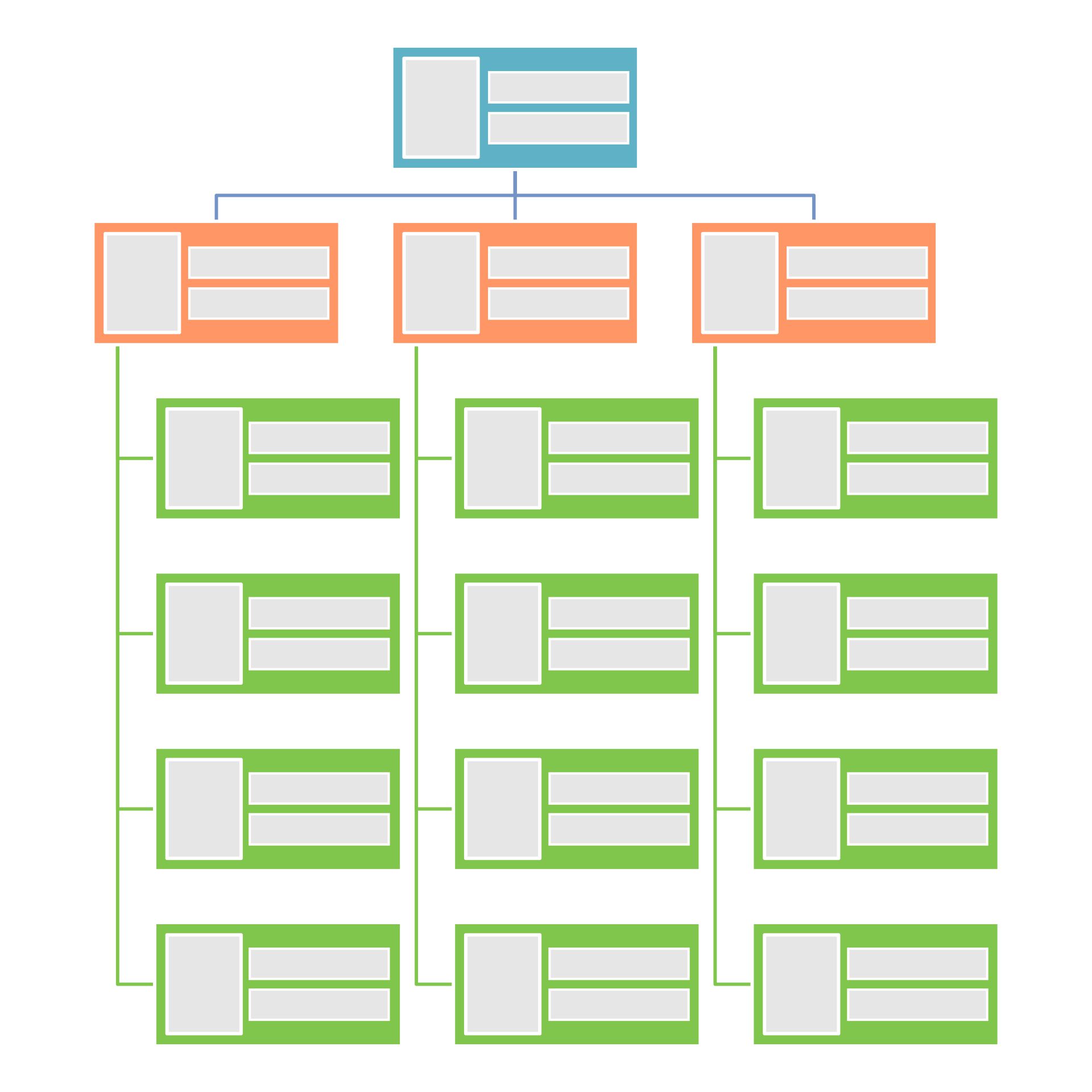 Organizational Chart Template Free from www.printablee.com