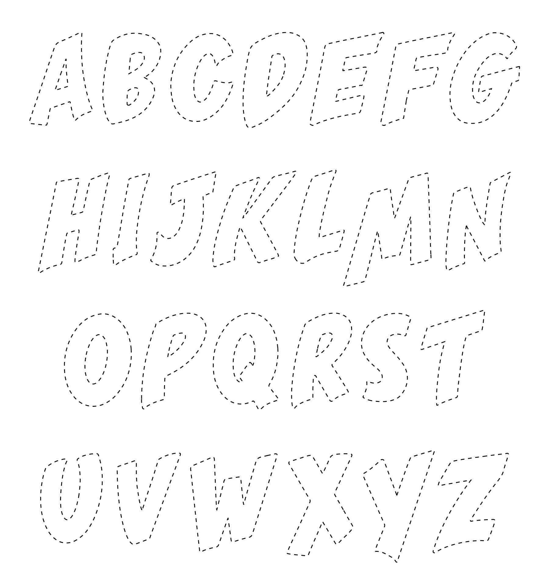 Printable Alphabet Letter Patterns