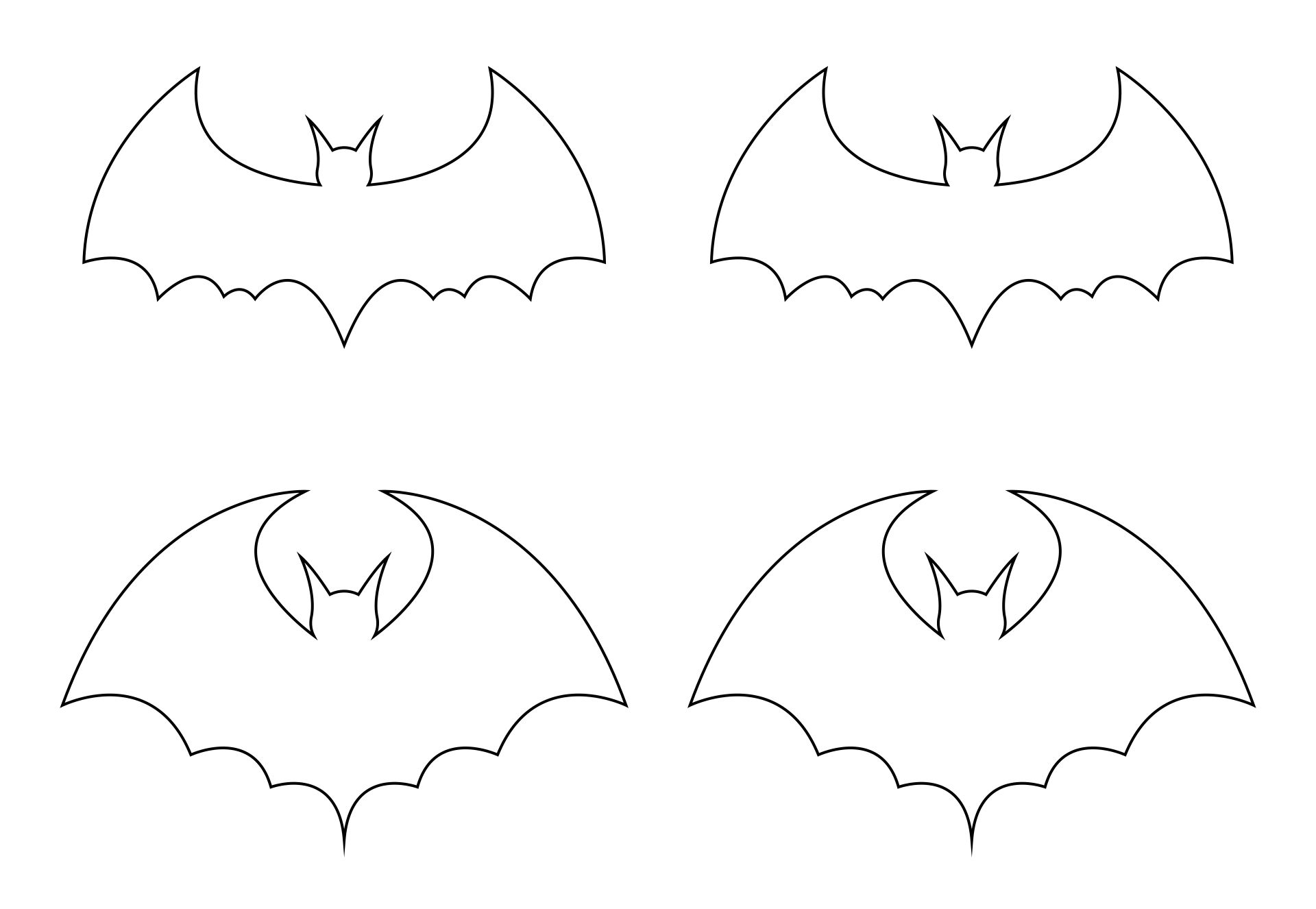 Bats for Bat Stencils Printable