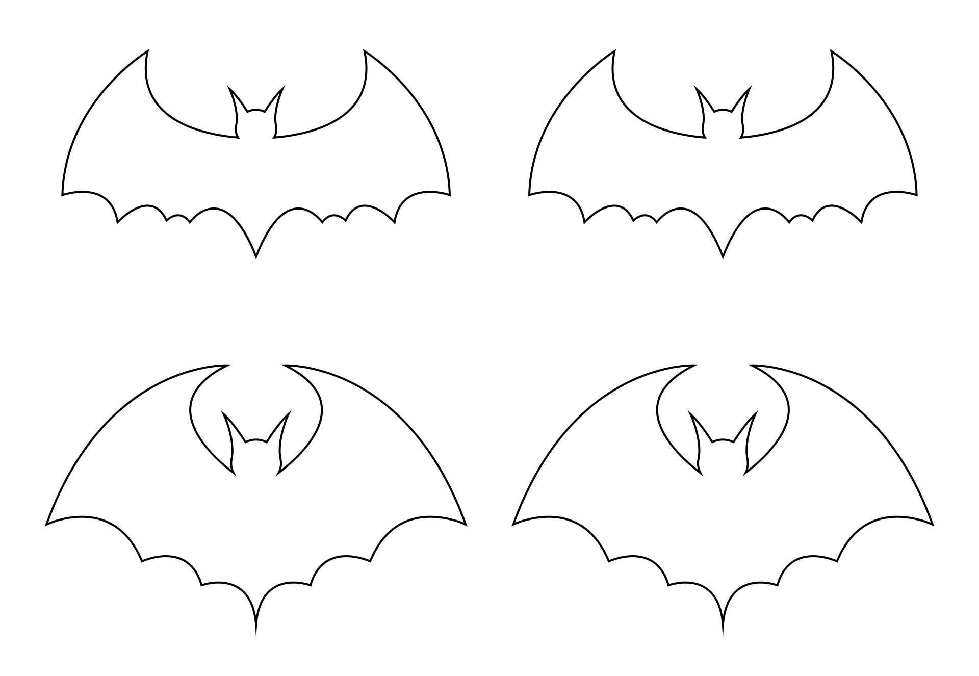 Bats for Bat Stencils Printable