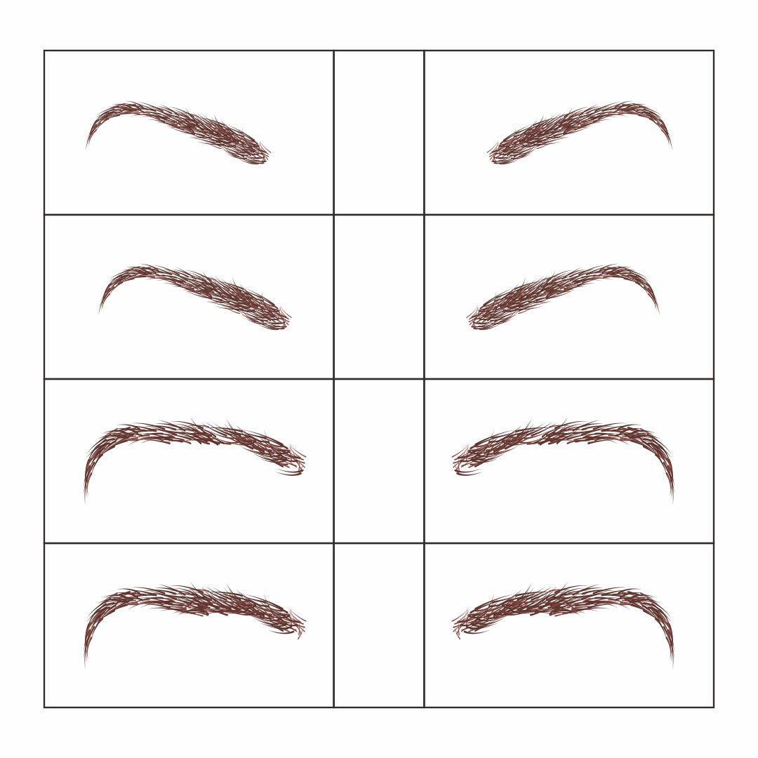 4 best printable eyebrow stencils kit printableecom