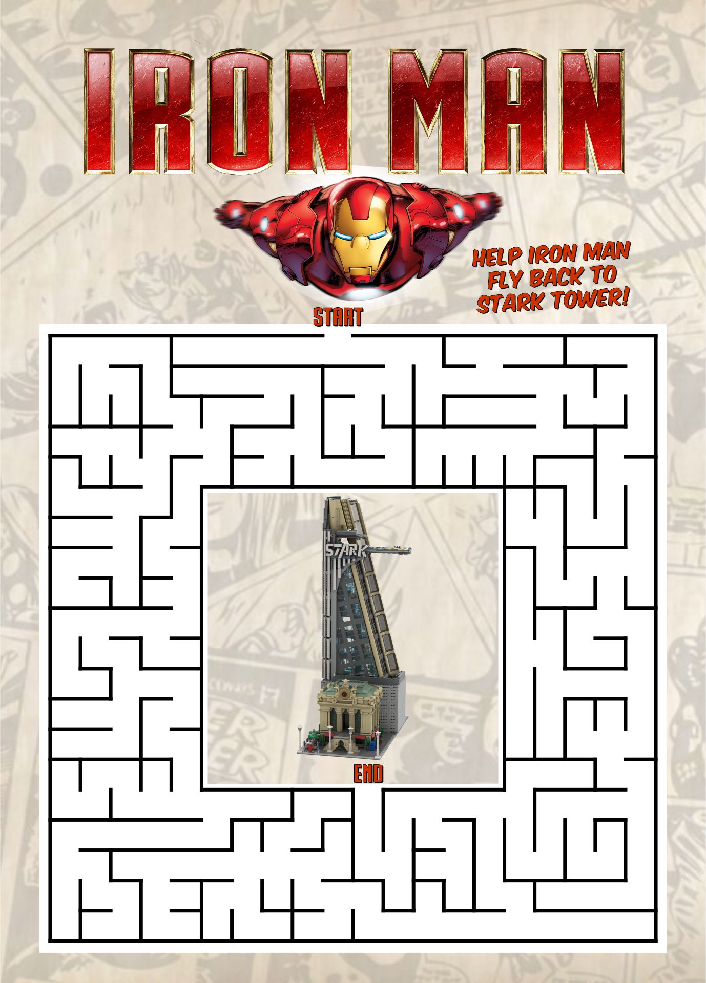 Superhero Mazes - 10 Free PDF Printables | Printablee