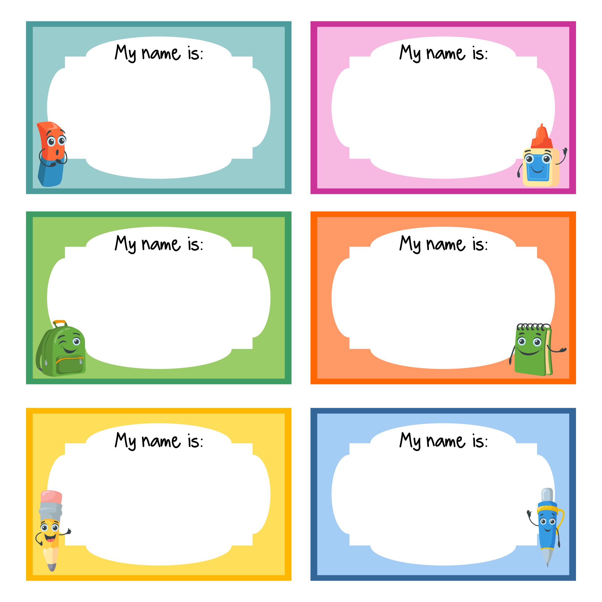 Printable Name Tag Template Free - Printable Templates