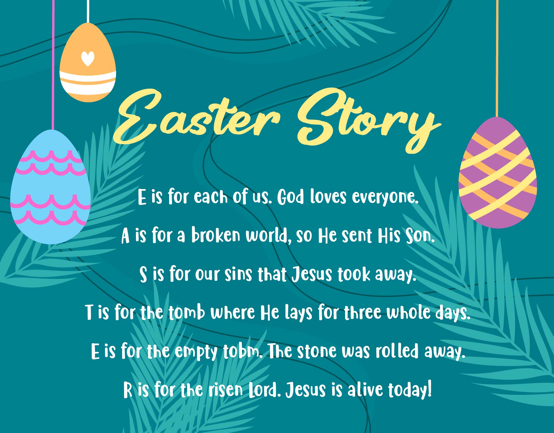 Preschool Easter Story Eggs