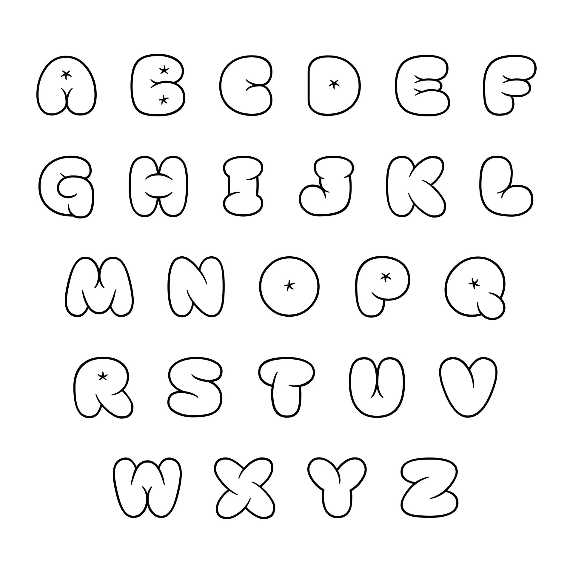 Bubble Letter Name Generator Printable