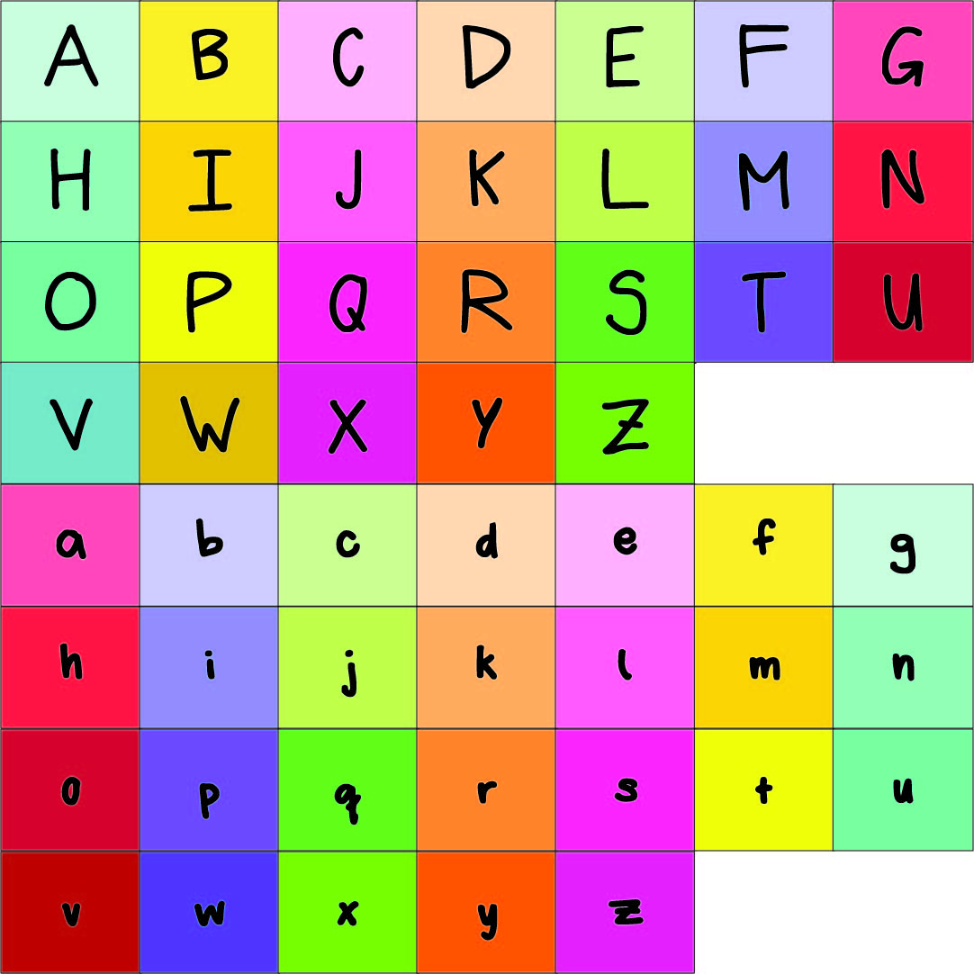 Printable Square Alphabet Letters