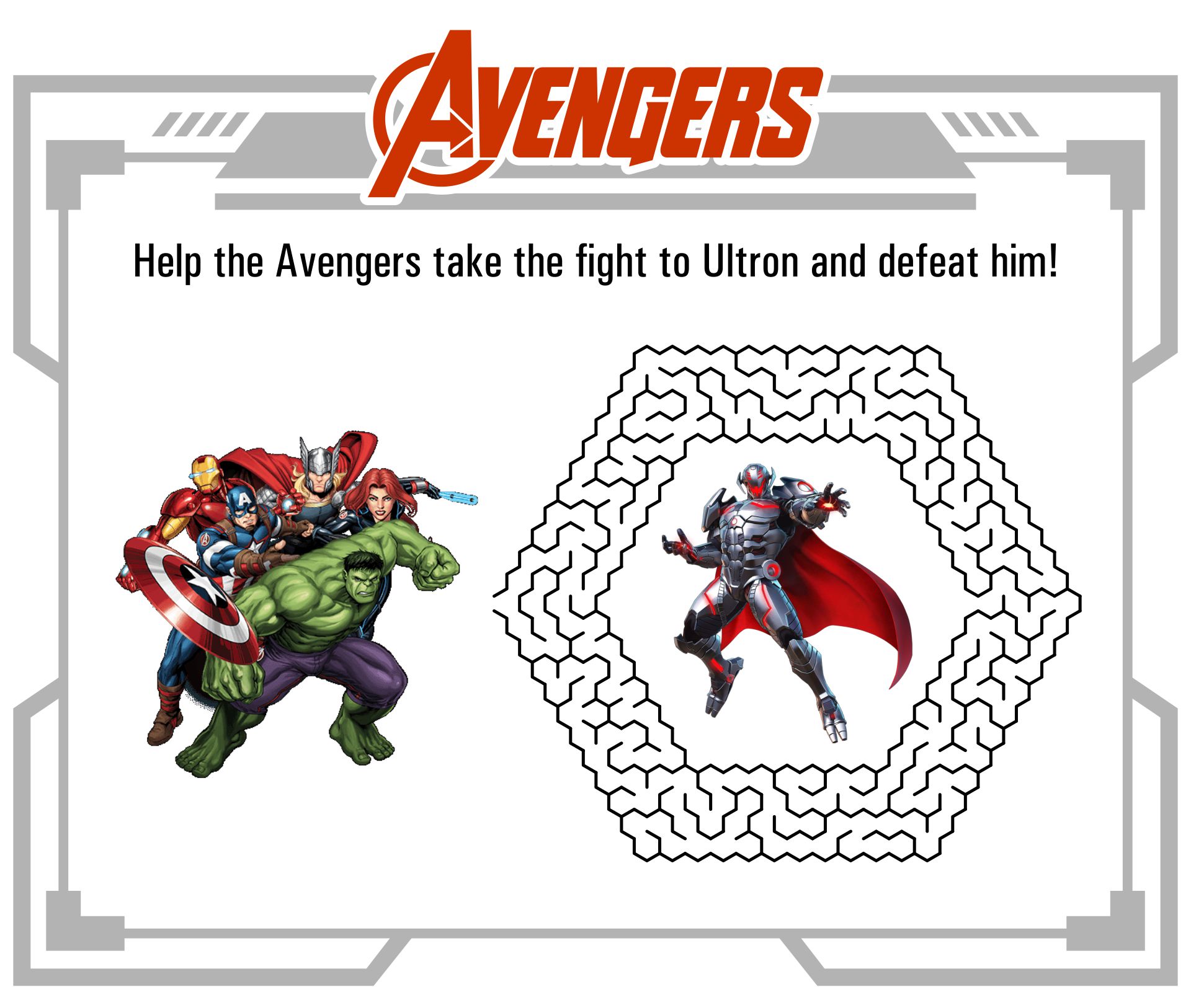 Superhero Mazes Printable