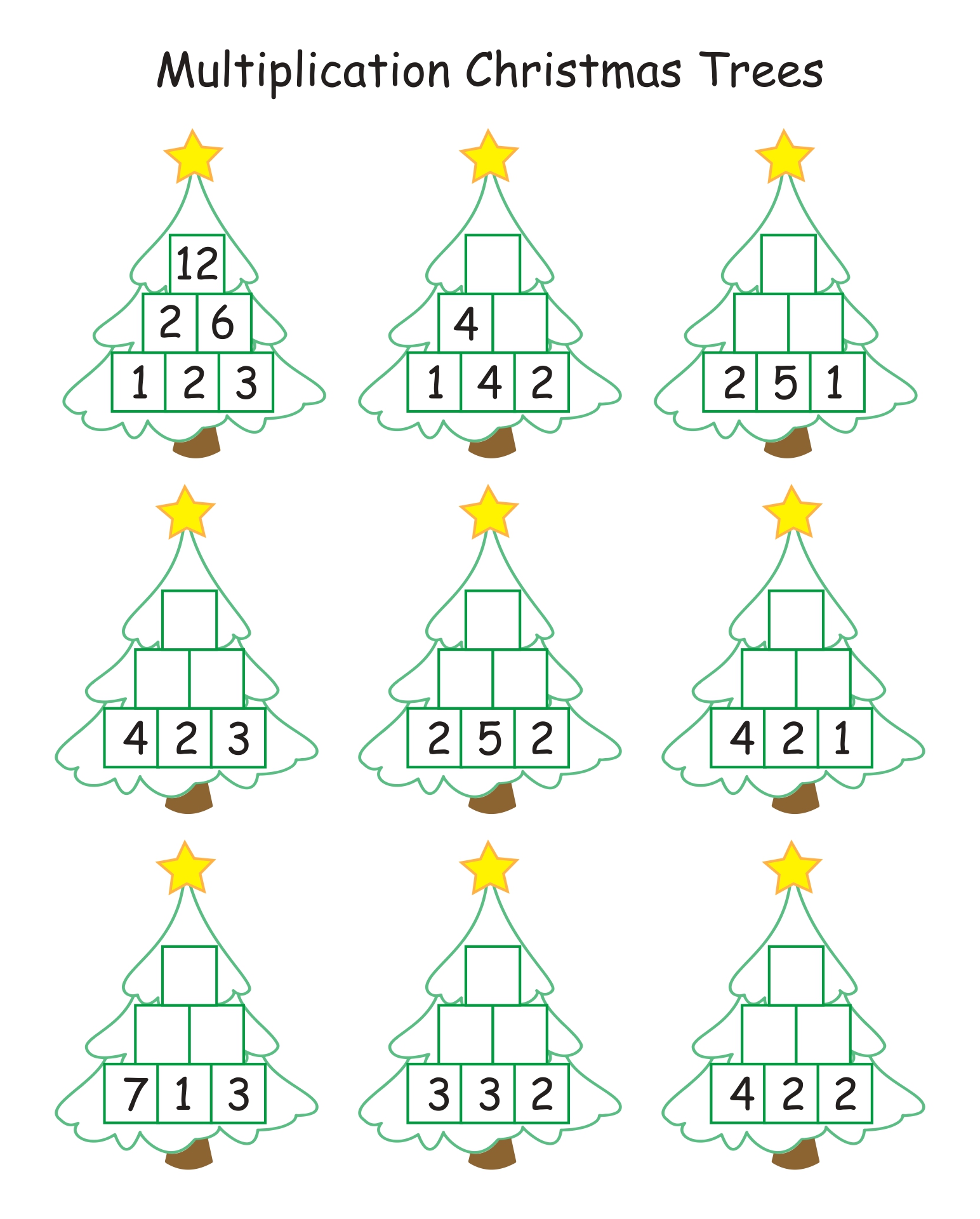 Printable Worksheets for 1st Grade Christmas Activities