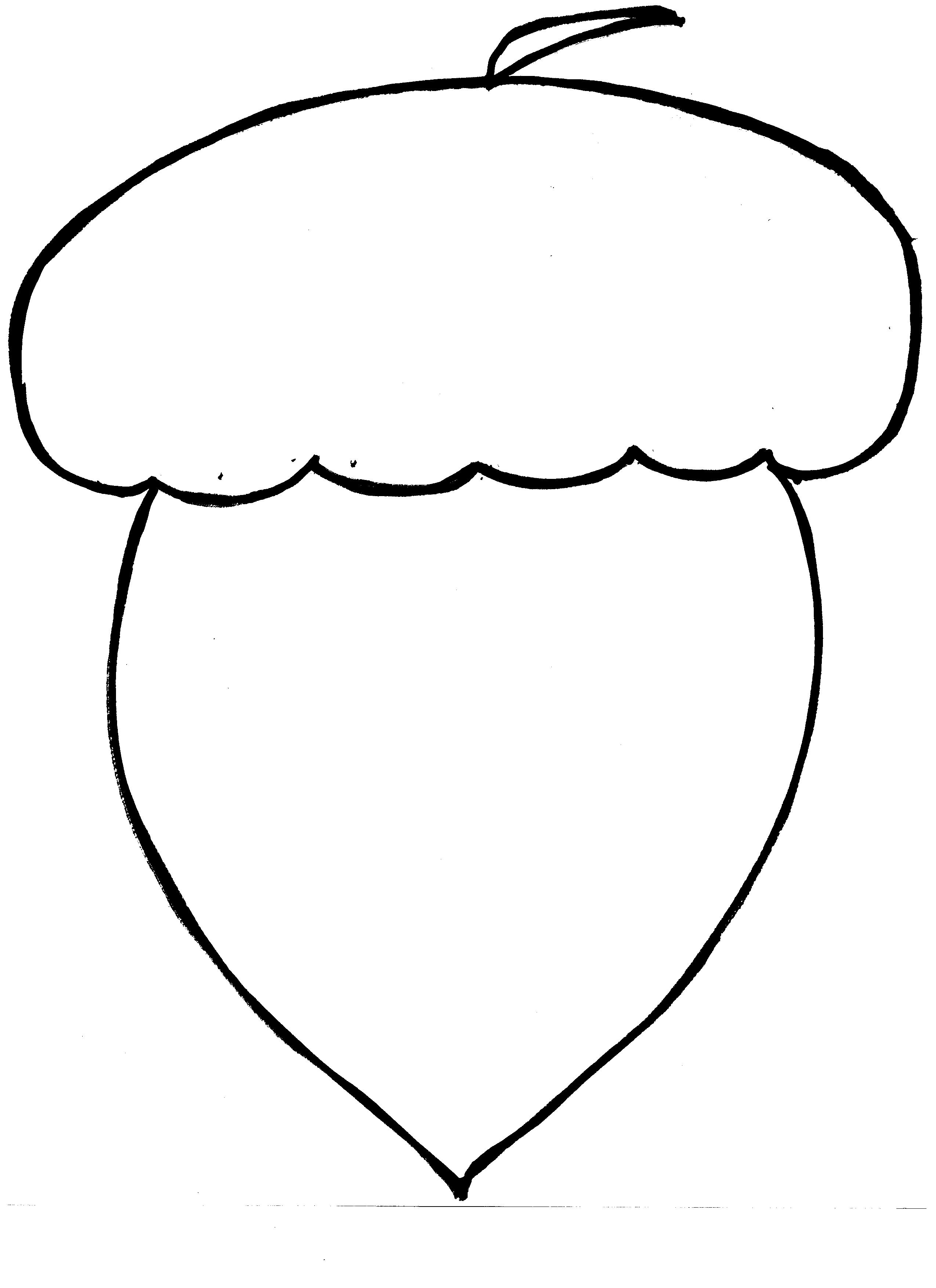 Acorn Template for Kids
