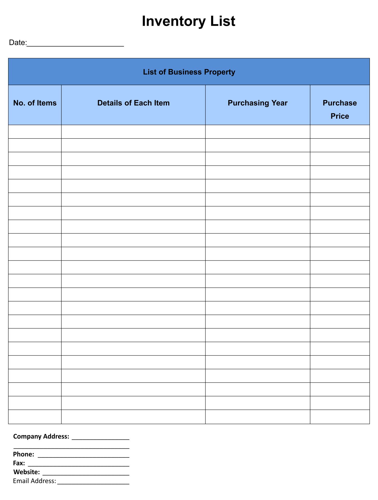 Physical Stock Excel Sheet Sample 3 Printable Inventory Spreadsheet