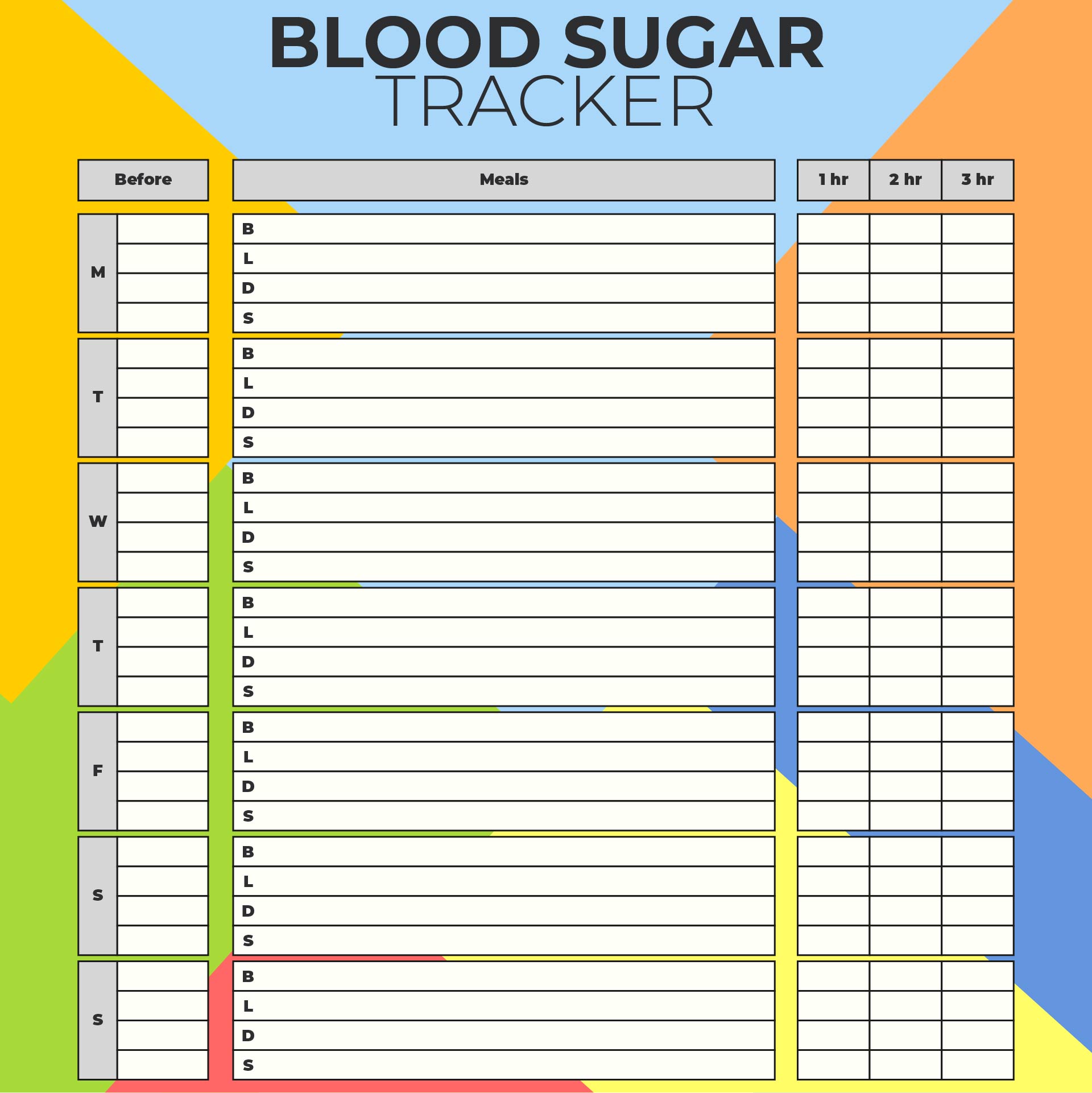 10 Best Diabetic Food Log Sheets Printable - printablee.com