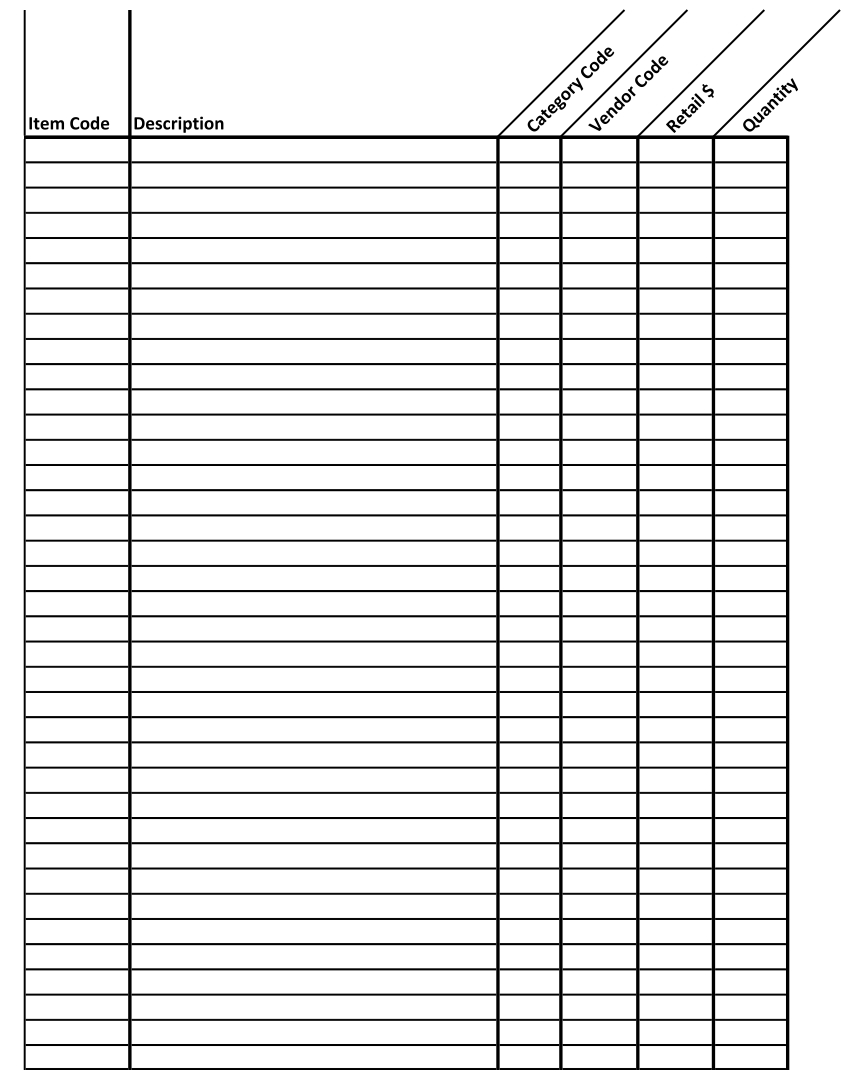 Printable Blank Spreadsheet Templates
