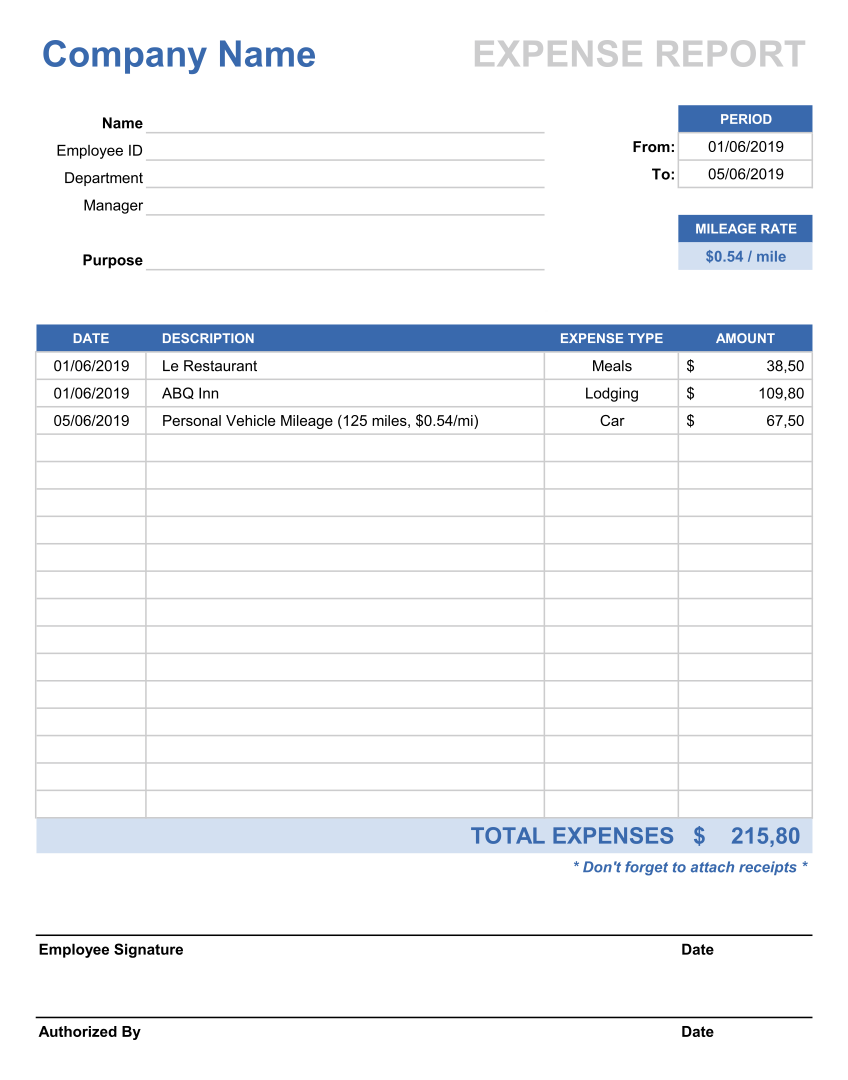 Expense Log - 8 Free PDF Printables | Printablee