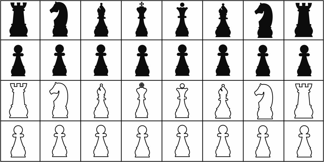 Printable Chess Board Pieces