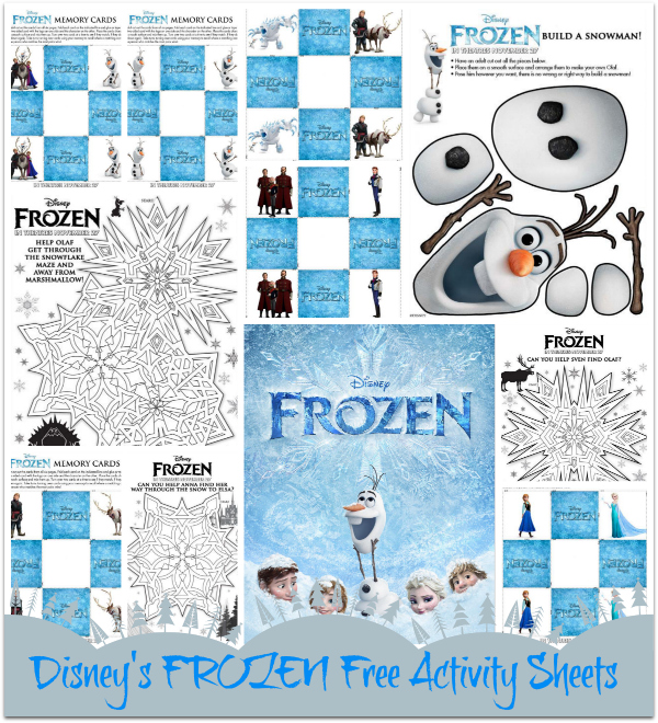 Printable Disney Frozen Activities