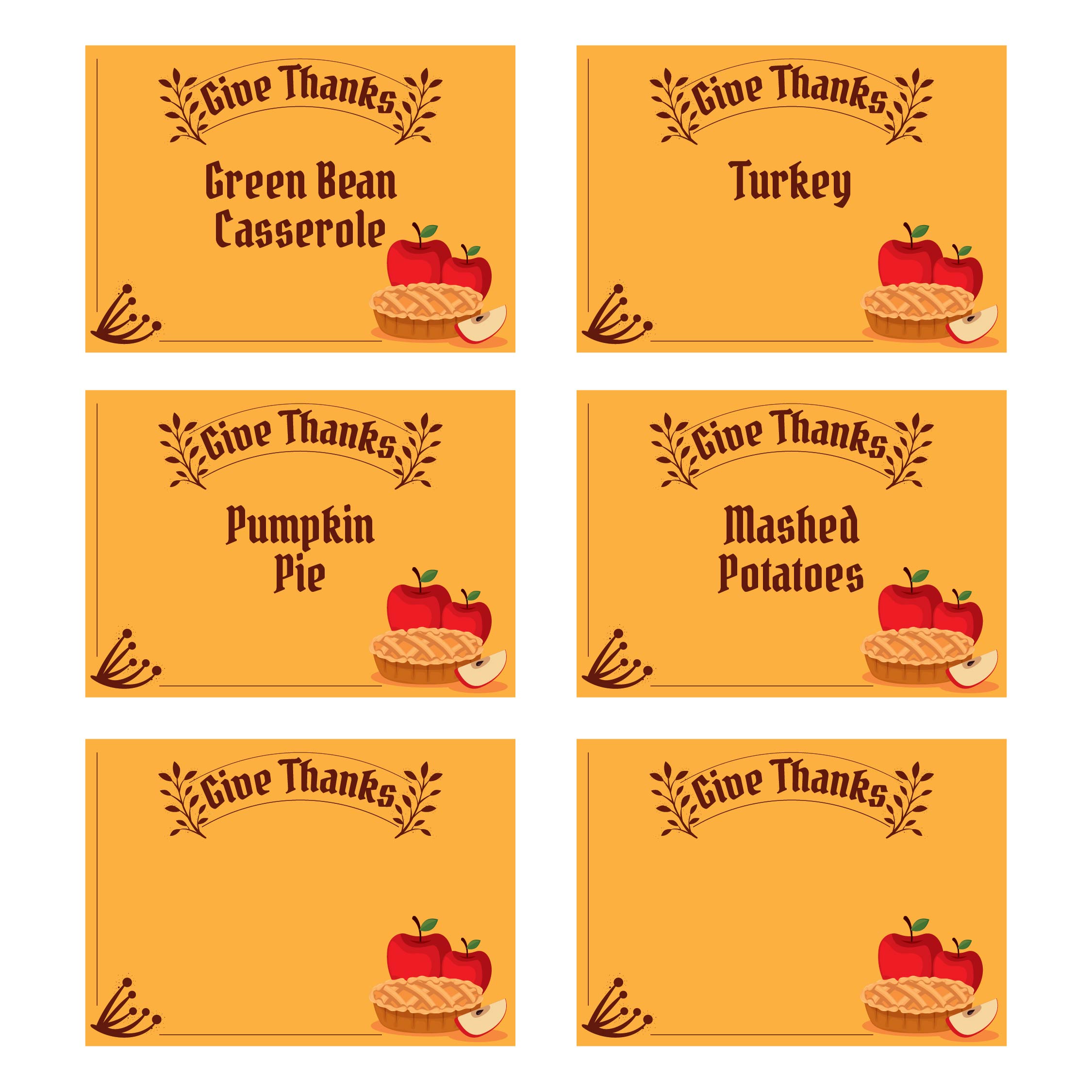  Printable Thanksgiving Menu Design Maker