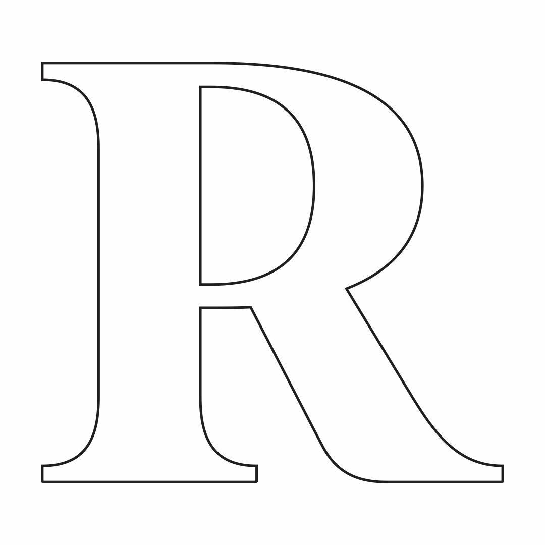 Letter R Coloring Pages Printable