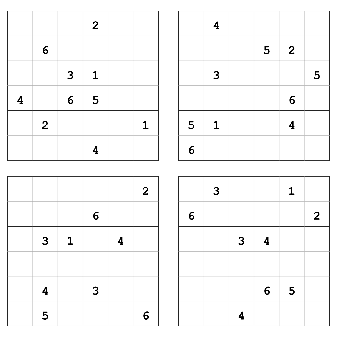 Printable Sudoku for Kids 6