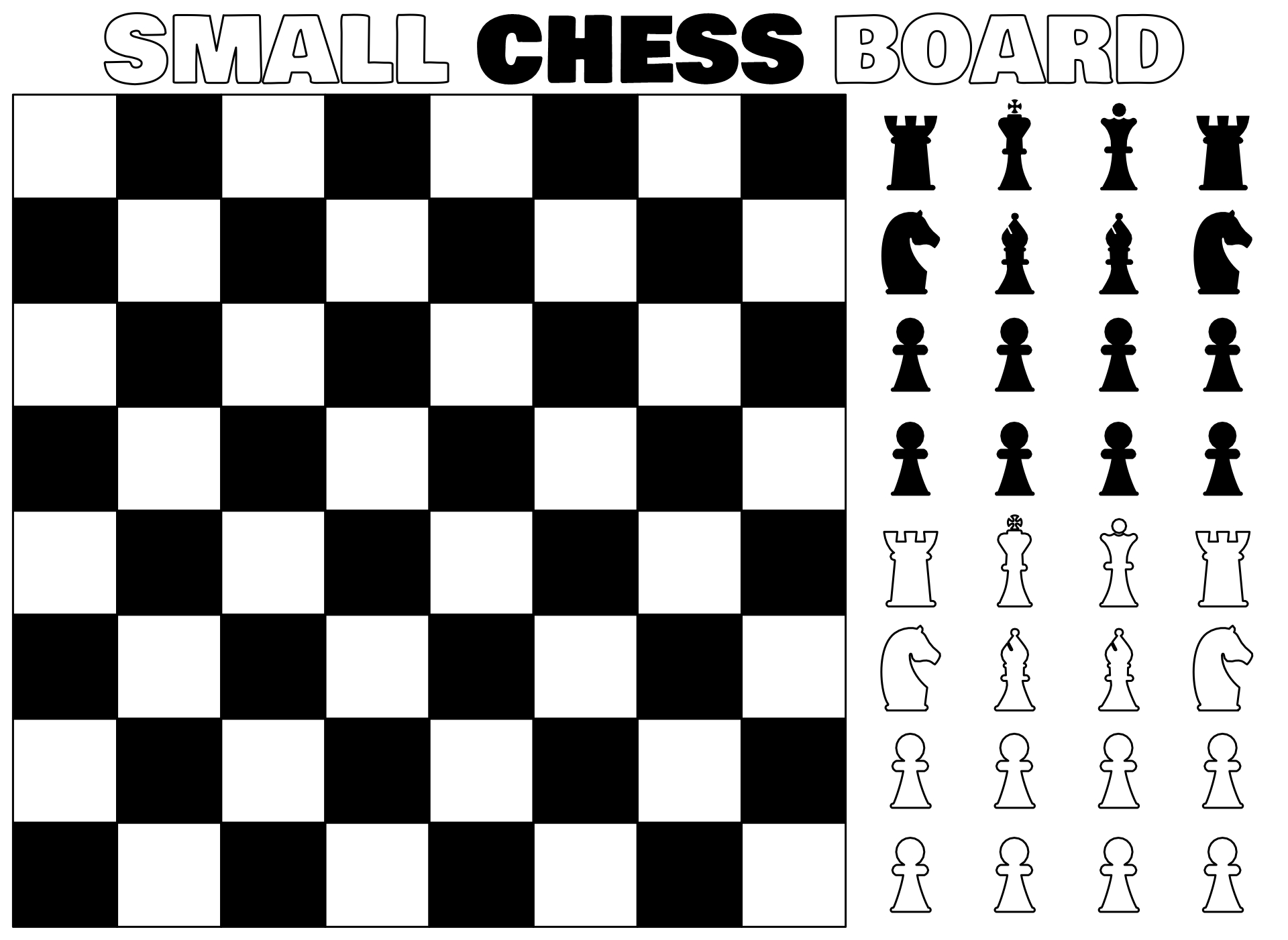 Free Printable Chess Board Printable Templates