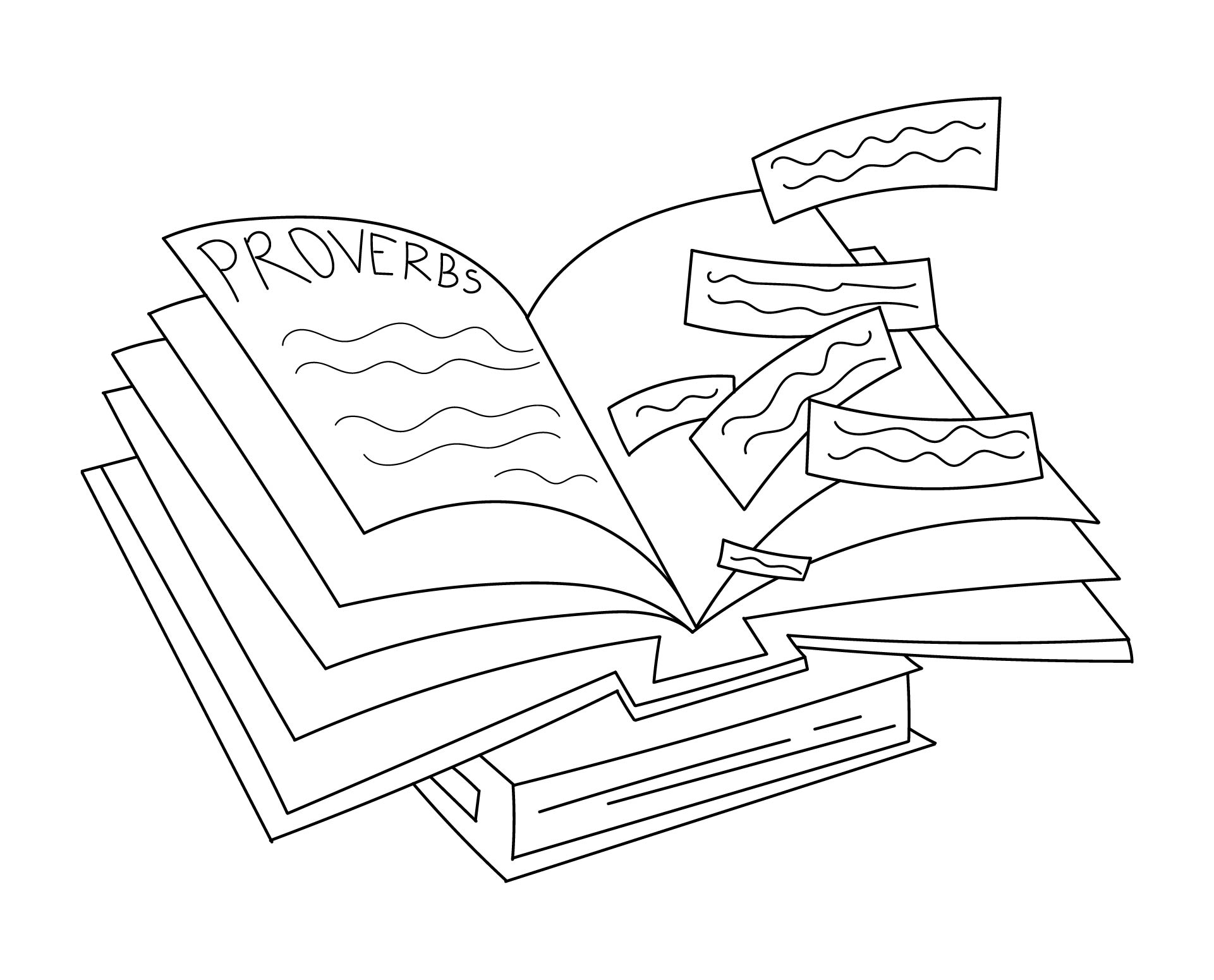 The Books of Proverbs Bible Coloring Pages for Kids