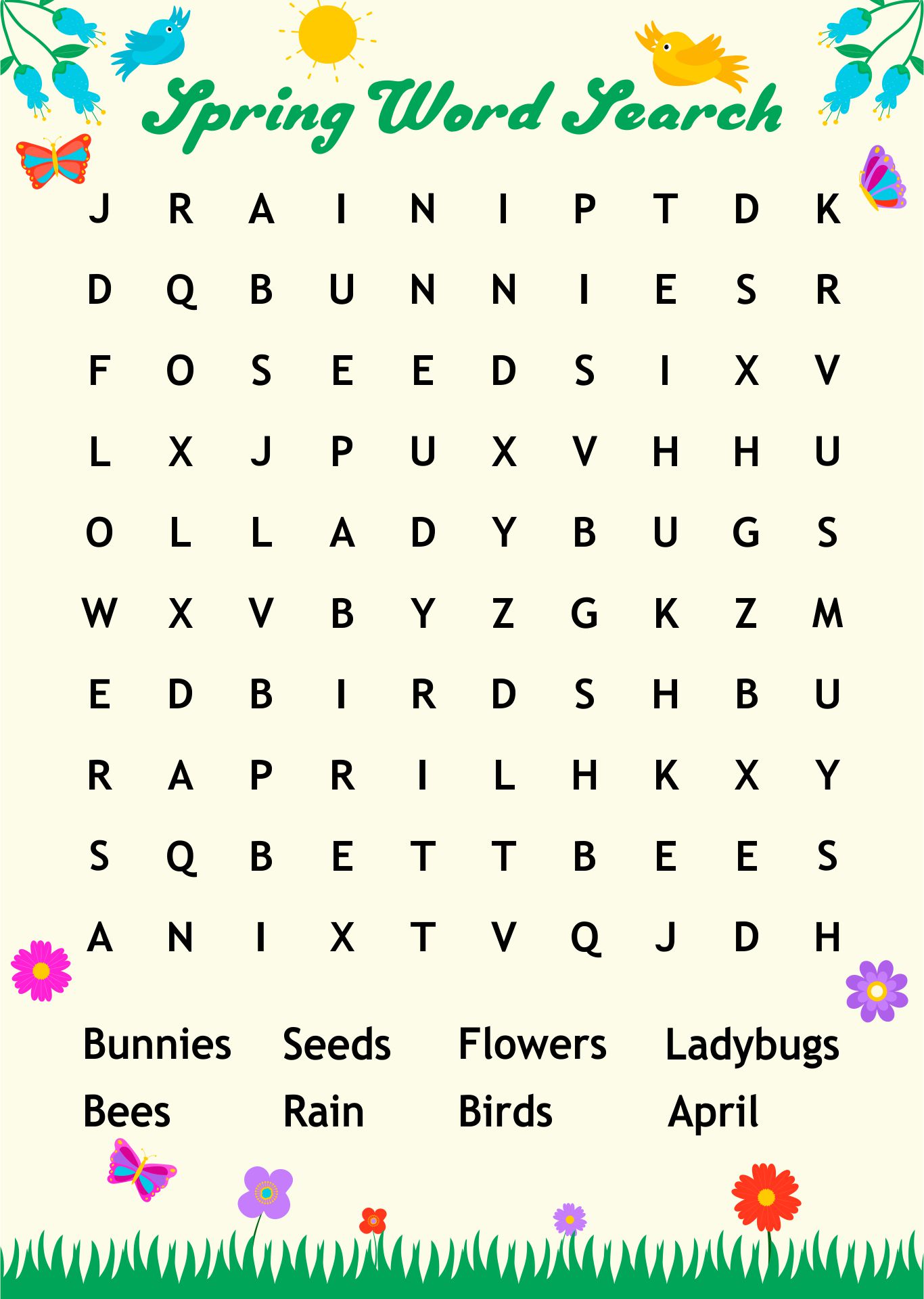 Word Search Puzzles PDF