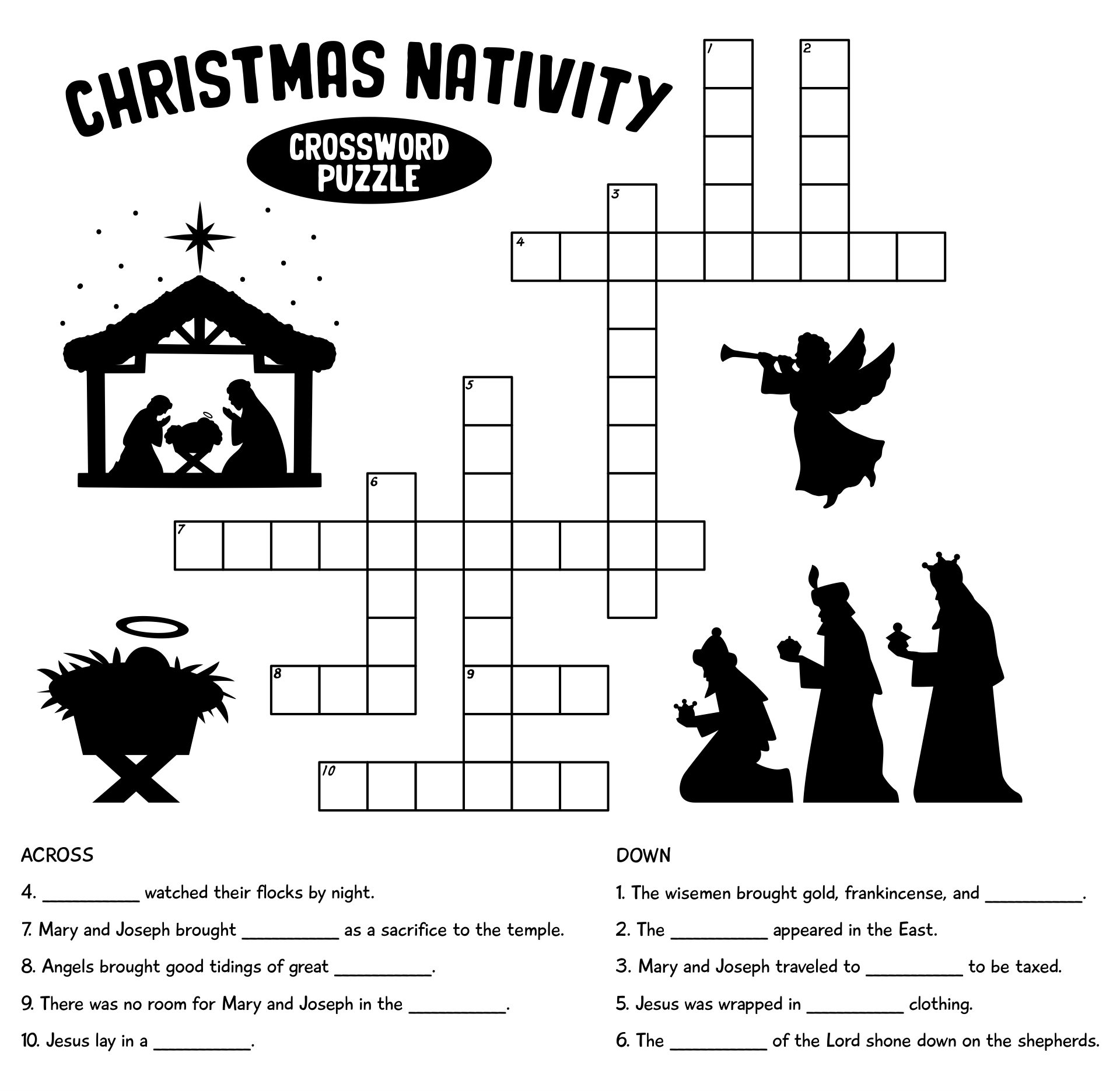 10 best printable christian crossword puzzles printableecom