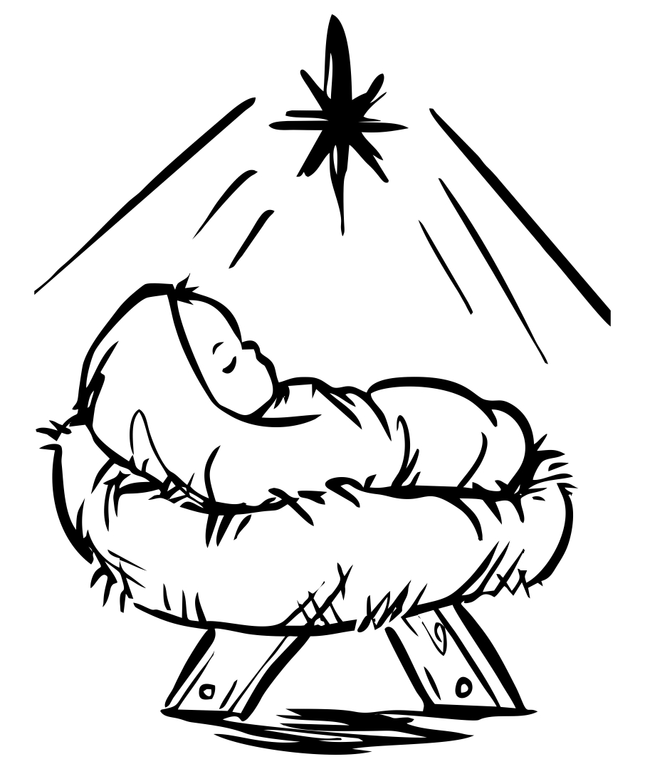Christmas Manger Coloring Pages