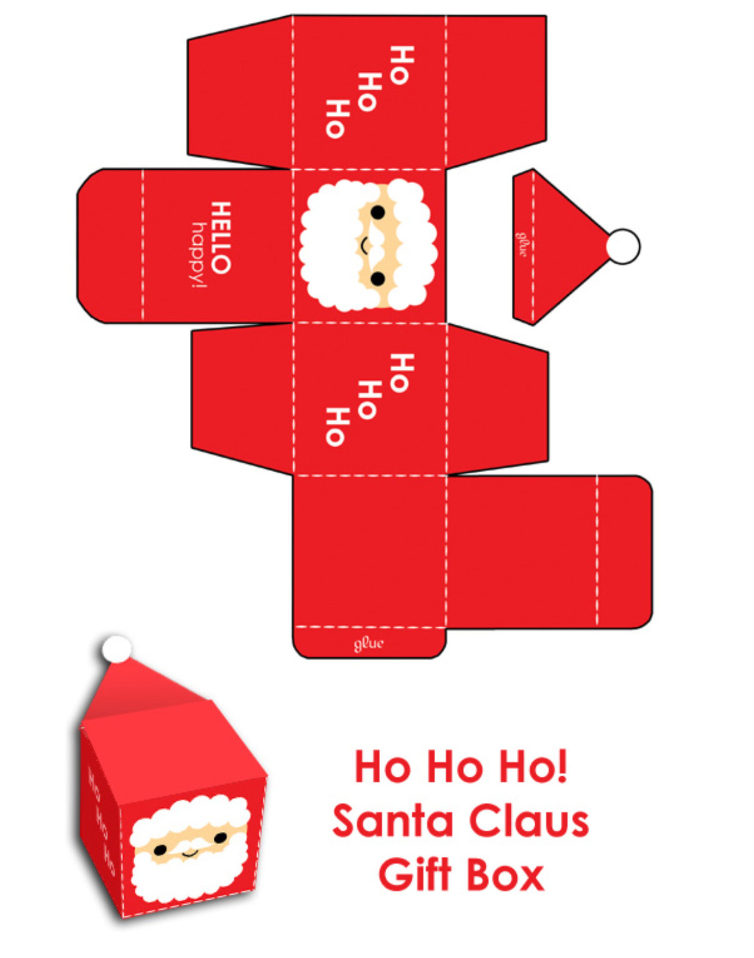 Folding Christmas Ornament Printable