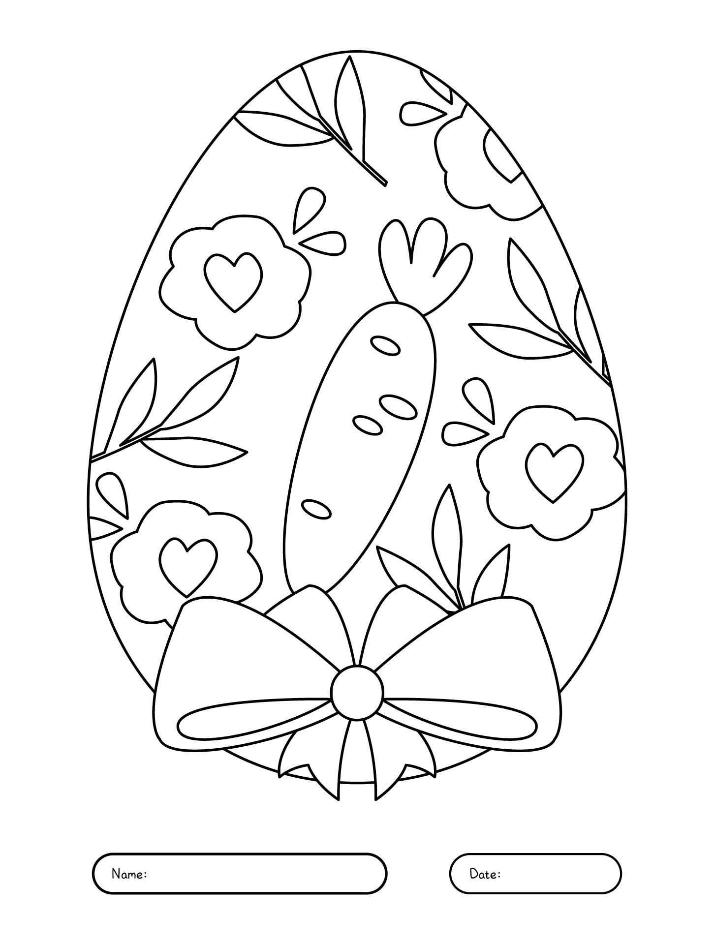Printable Easter Egg