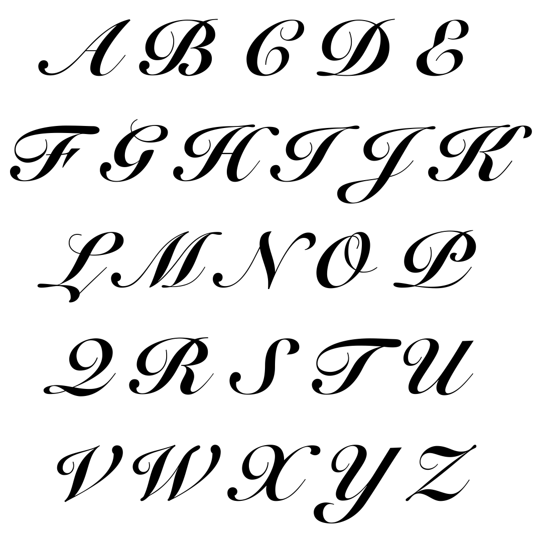 Fancy Alphabet Letters Printable Stencils