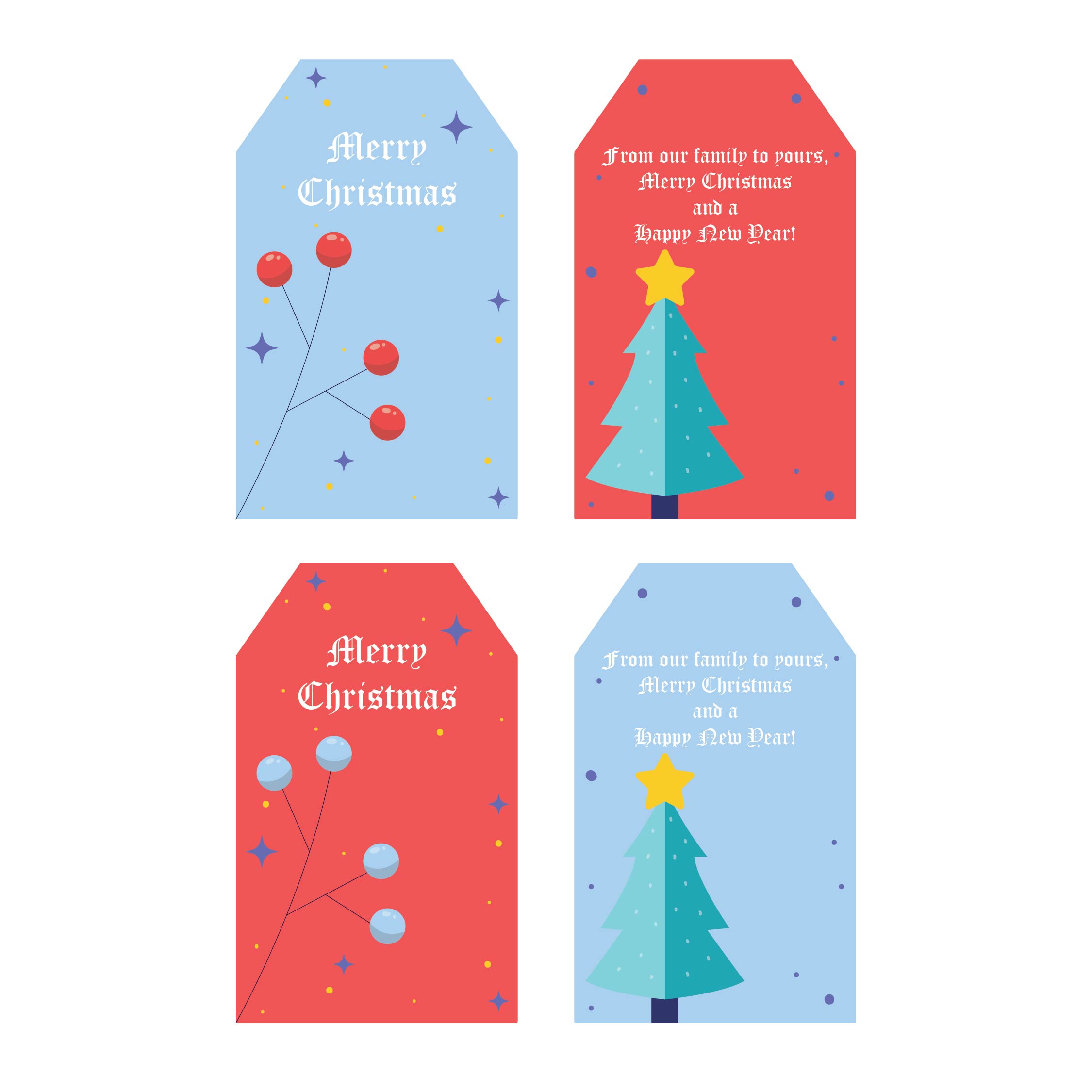 Christmas Printables Gift Tag Card