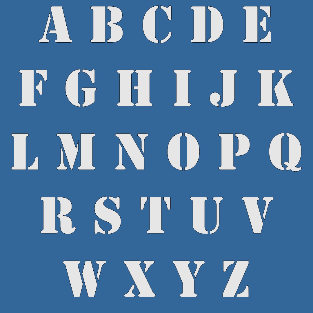 Printable Alphabet Letter Stencils